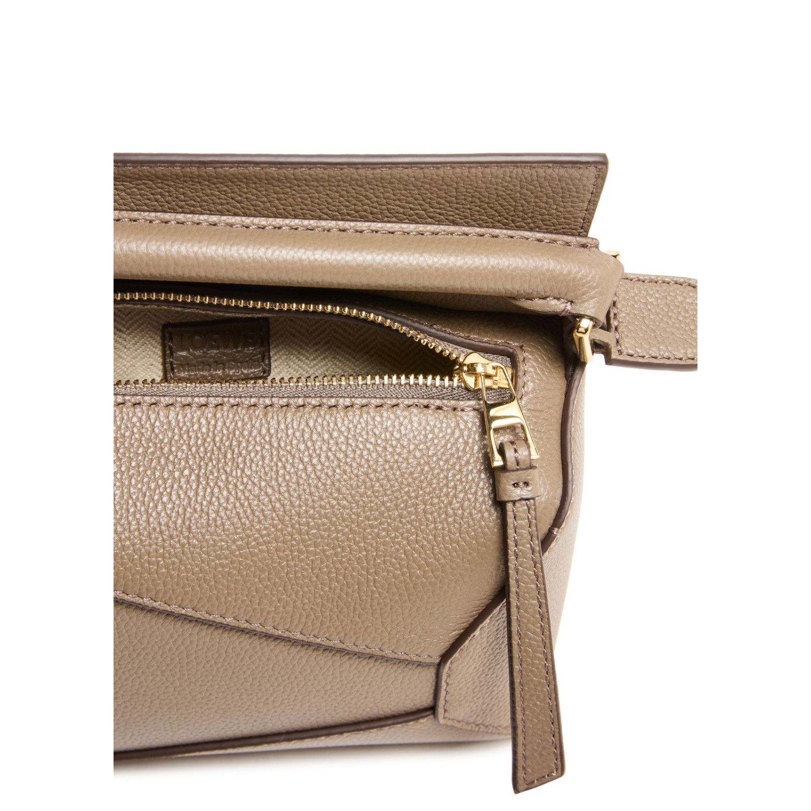 Loewe LOEWE Puzzle Edge Mini Taupe Leather Handbag New & Authentic Size ONE SIZE - 4 Thumbnail