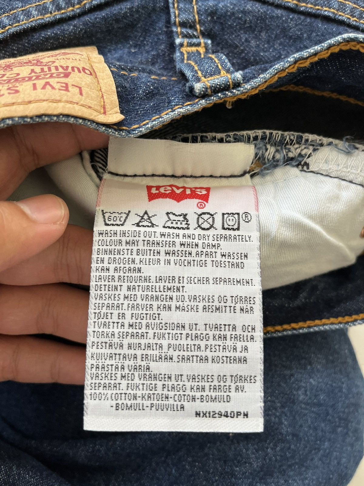 Levi's Rare 💥 Vintage Levis 501 Dark Blue 🤩 Size 24" / US 00 / IT 34 - 10 Thumbnail