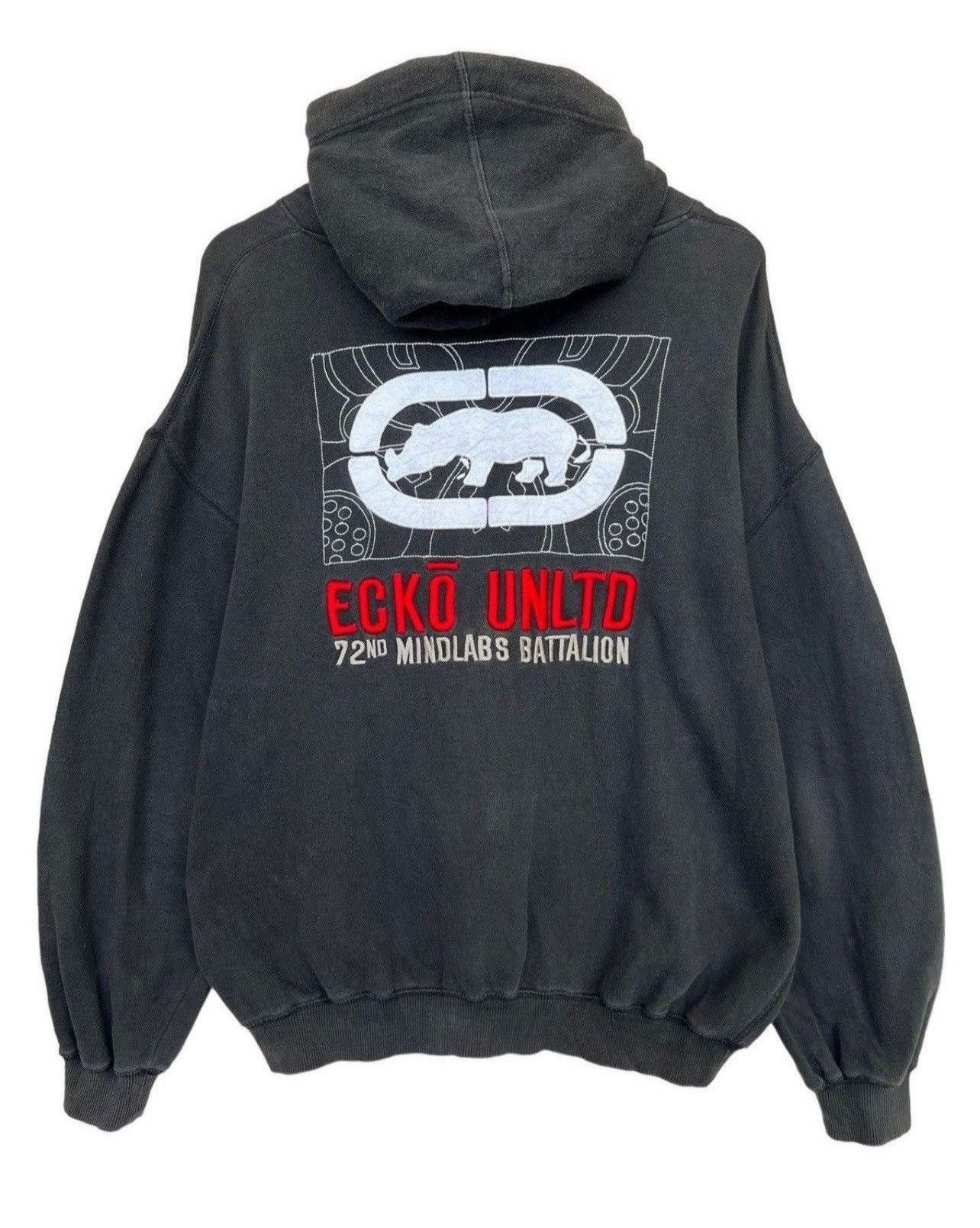Ecko Unltd. × Marc Ecko × Vintage Vintage Ecko Unltd Hoodie Ecko Oversized Boxy Baggy Hoodie Size US L / EU 52-54 / 3 - 1 Thumbnail