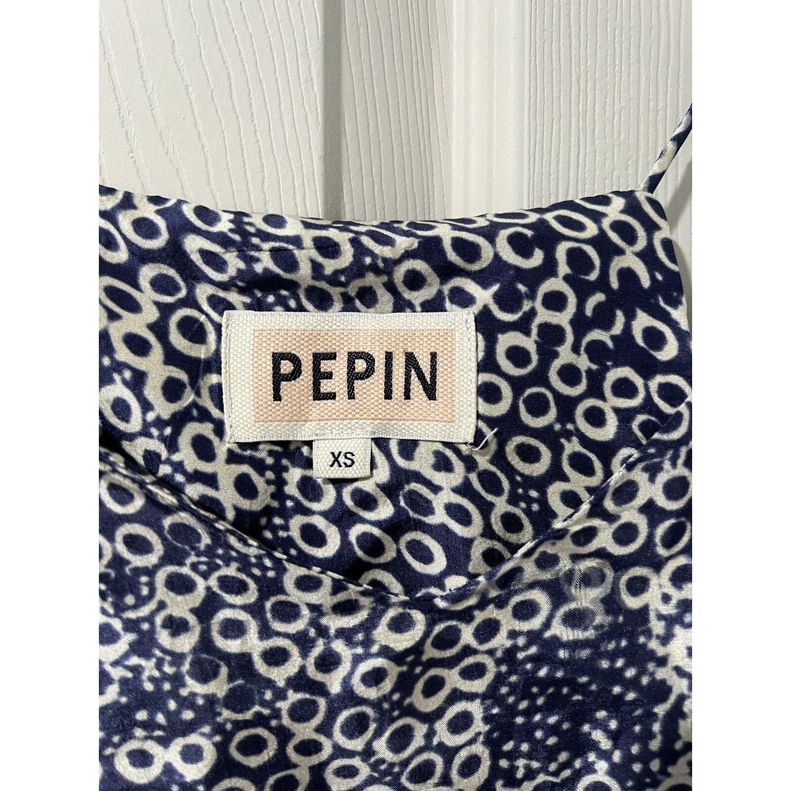 & Other Stories Pepin Silk Top Women XS Abstract Strap Light Top Size XS / US 0-2 / IT 36-38 - 2 Thumbnail