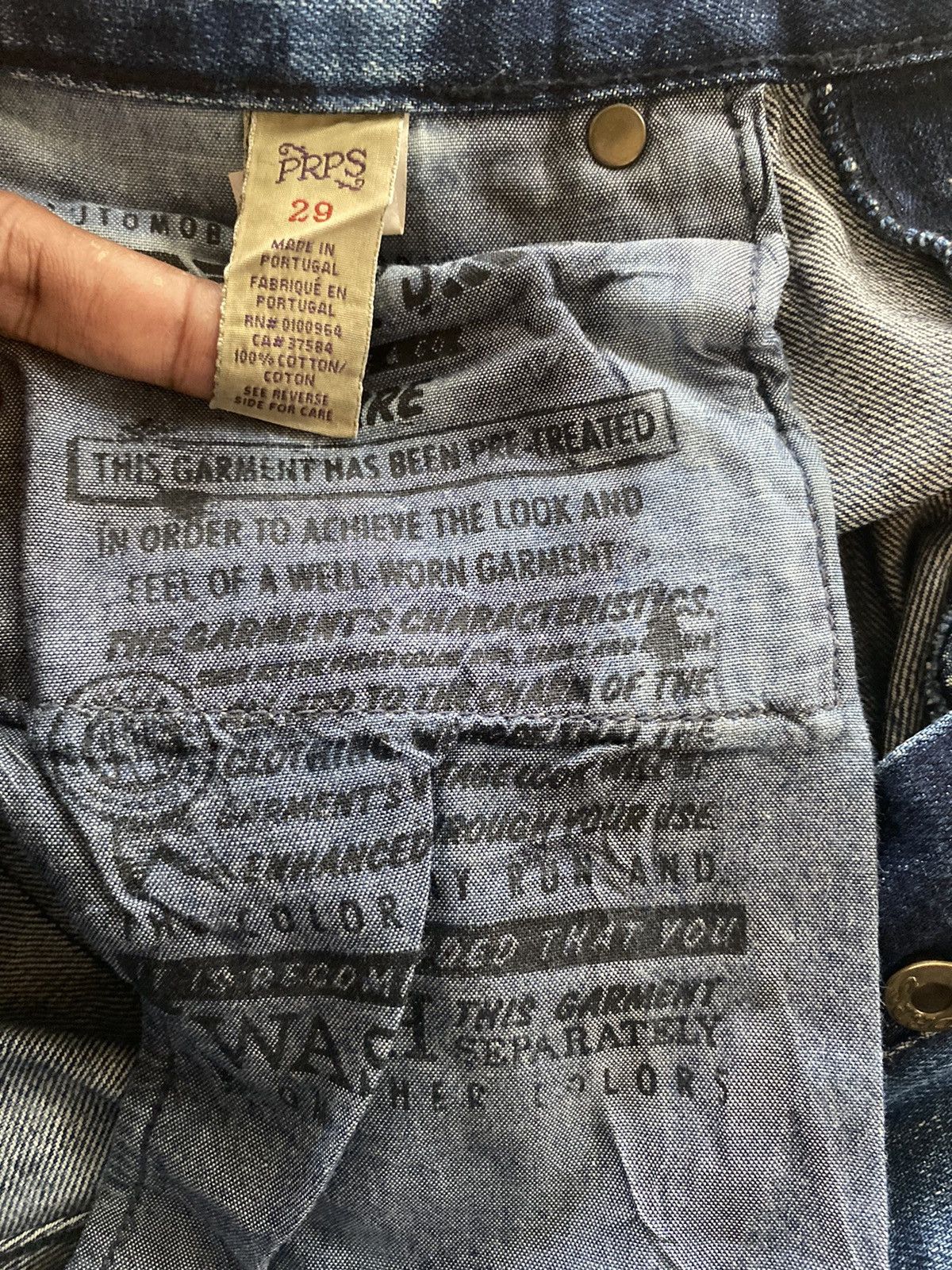 Japanese Brand × Prps Vintage PRPS Denim Jeans Distressed Japanese Style Pants Size US 30 / EU 46 - 18 Thumbnail