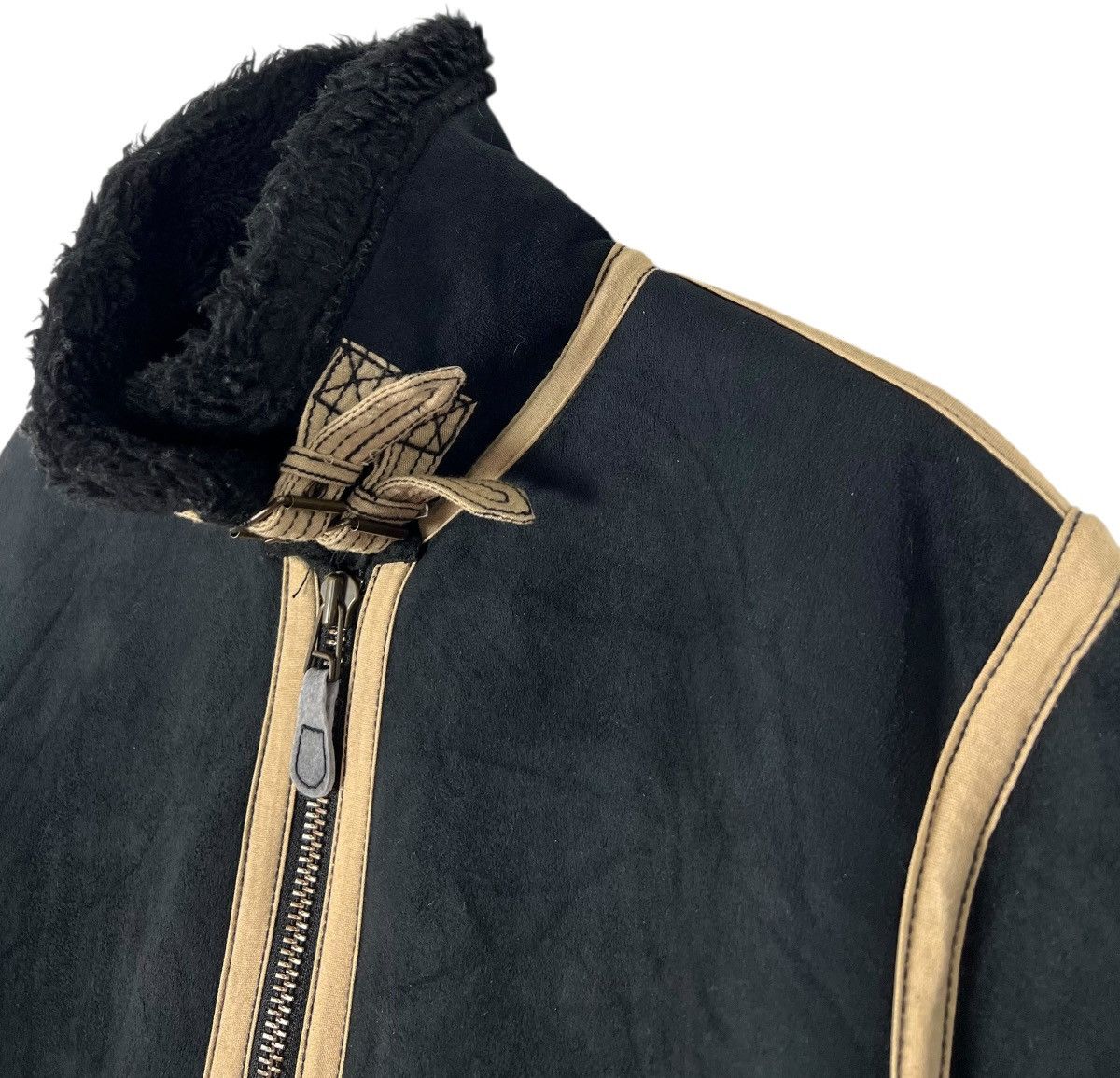 Alpha Industries Vintage Alpha Industries Suede Shearling Aviator Jacket B-3 Size US XL / EU 56 / 4 - 7 Thumbnail