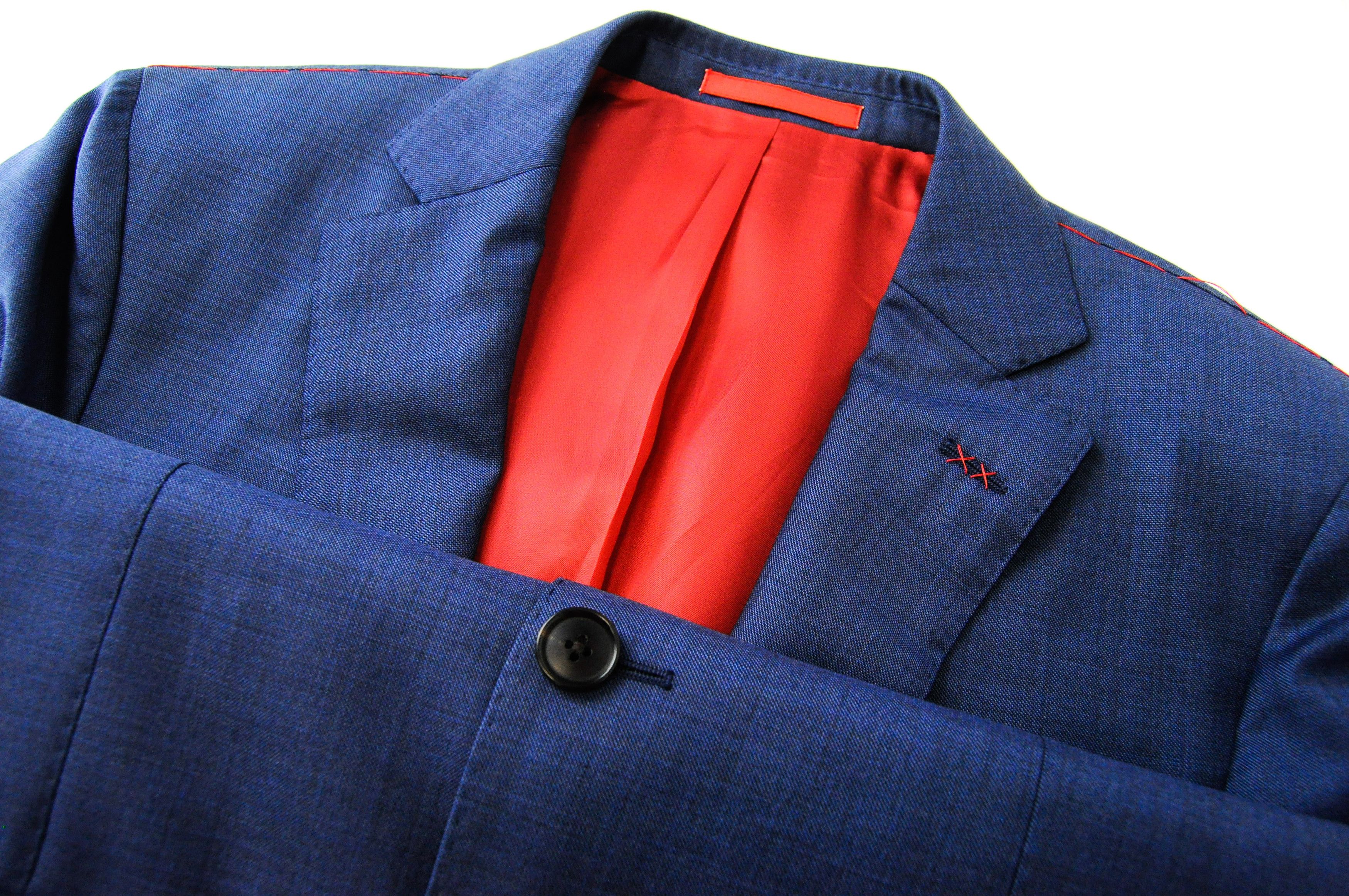 Suitsupply SIENNA UK36R Wool Super140 Blue Blazer 56420 Size 36R - 4 Thumbnail