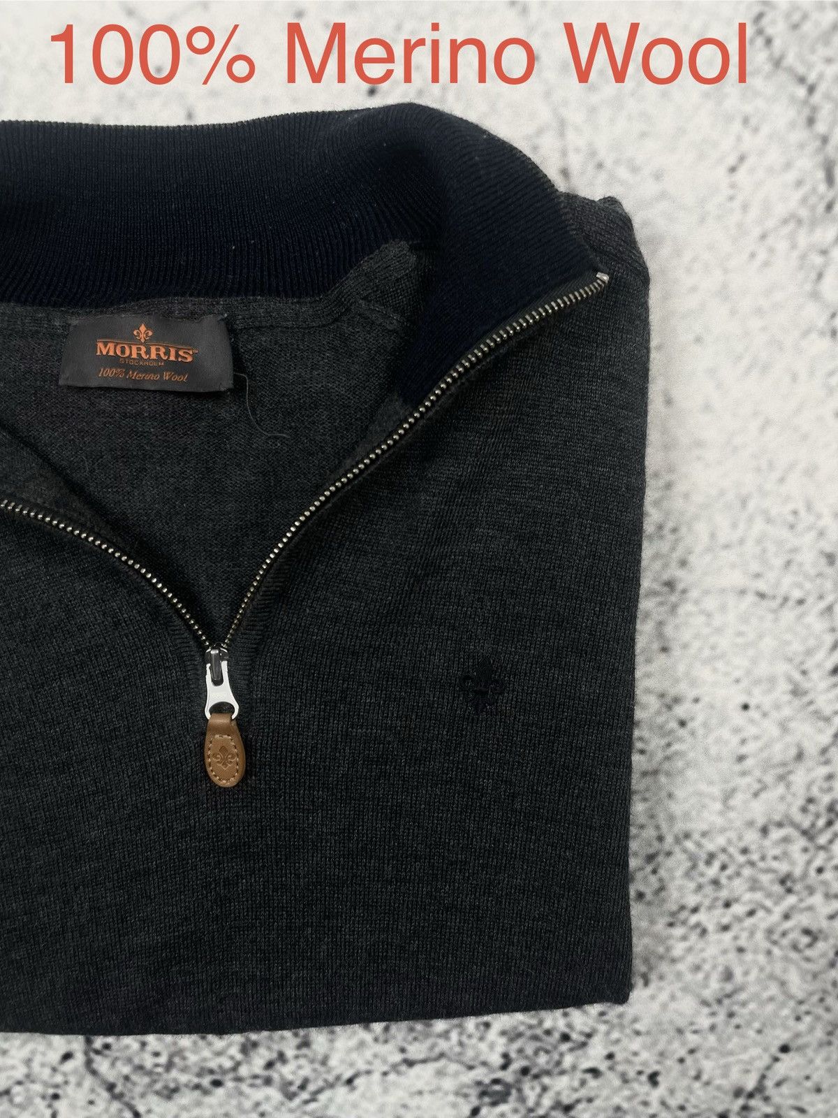 Morris Morris M Half Quarter-Zip Sweater Merino Wool Old Money egv Size US L / EU 52-54 / 3 - 1 Thumbnail