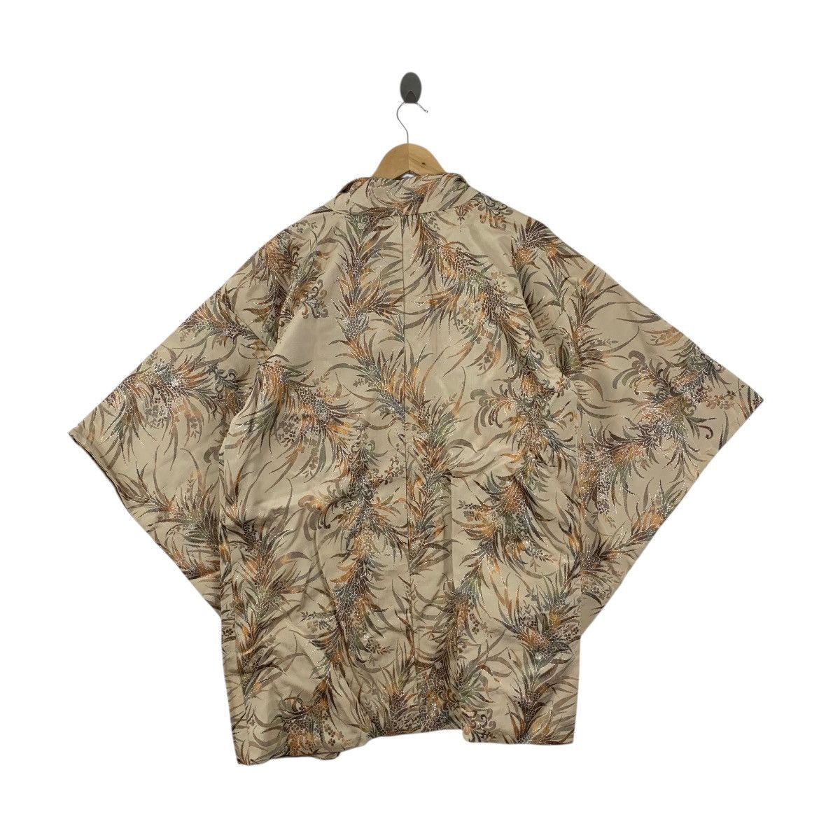 Vintage Vintage 70s KIMONO JAPAN BOTANICAL Tropical Traditional Size XXL / US 16-18 / IT 52-54 - 7 Thumbnail