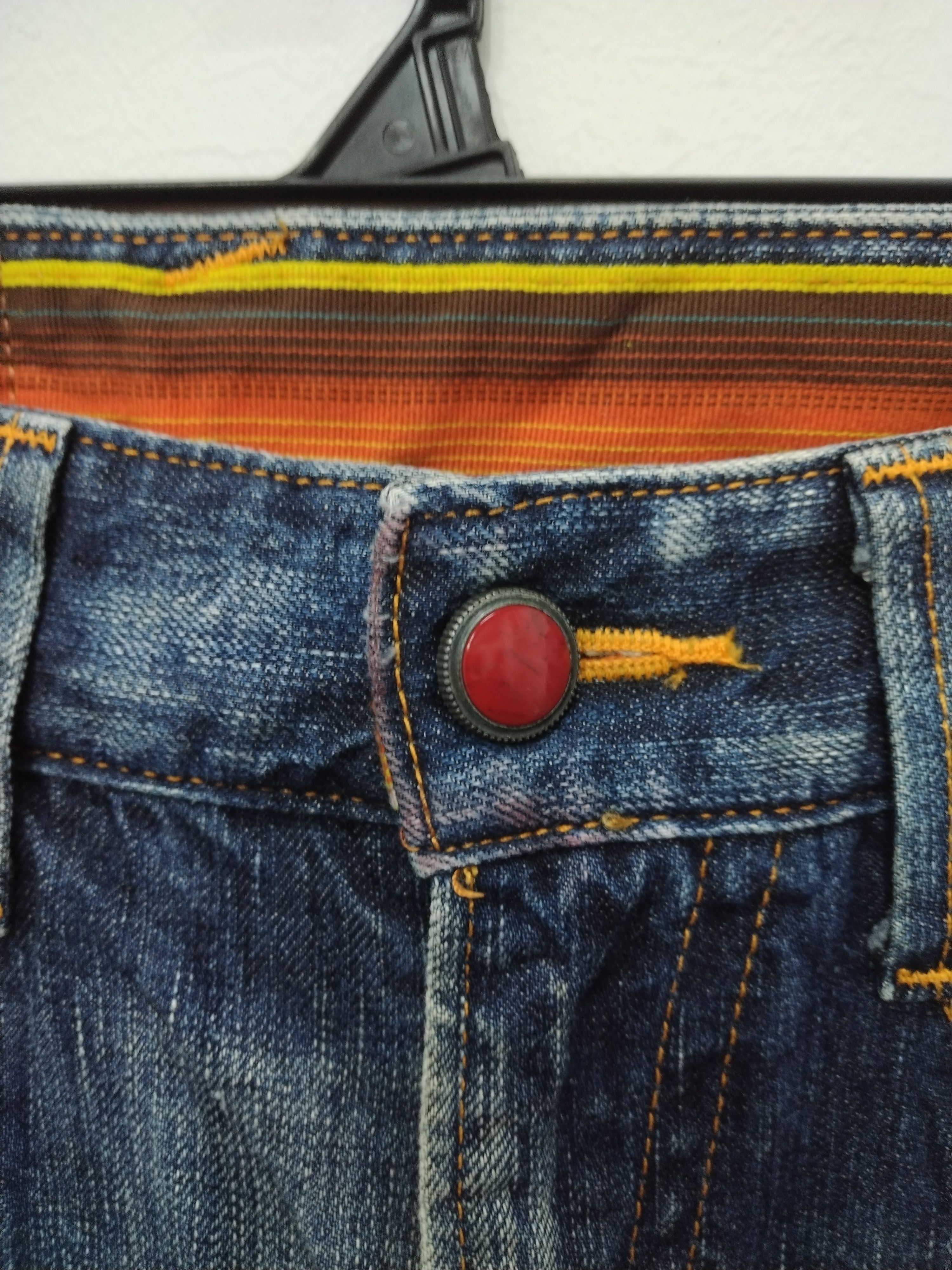 Edwin × Le Grande Bleu (L.G.B.) Nice patina & character vtg Edwin 503 Pearl Button Jeans Size US 30 / EU 46 - 3 Thumbnail