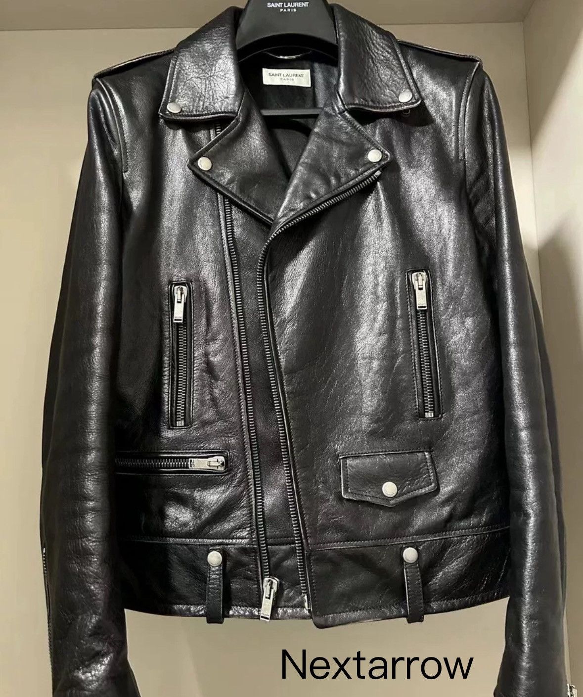 Saint Laurent Paris × Yves Saint Laurent Saint Laurent 18fw L01 Leather Jacket 2412-Nextarrow Size US XL / EU 56 / 4 - 1 Thumbnail