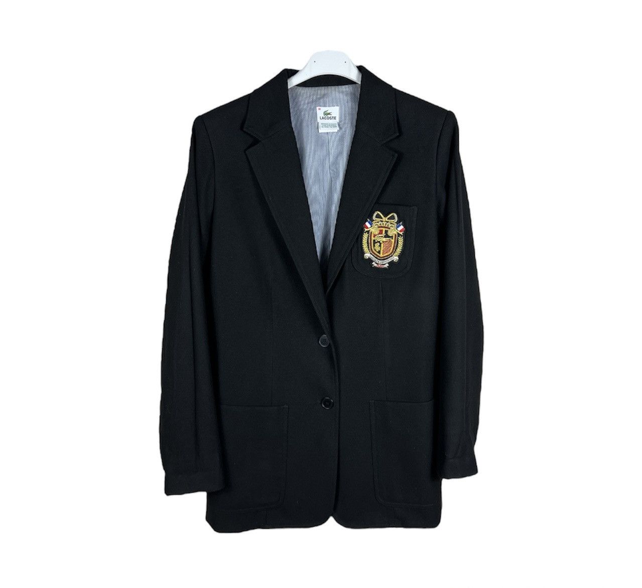 Lacoste Vintage Lacoste depuis France blazer jacket emblem logo Size S / US 4 / IT 40 - 1 Thumbnail