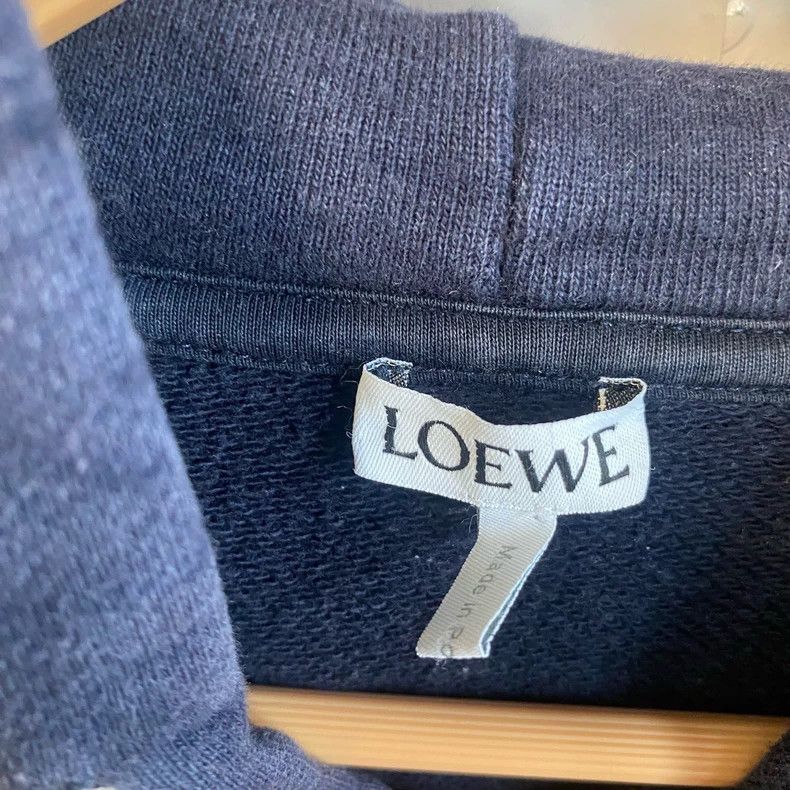 Loewe Loewe Navy blue thick rope embroide red hoodie Size M / US 6-8 / IT 42-44 - 3 Thumbnail
