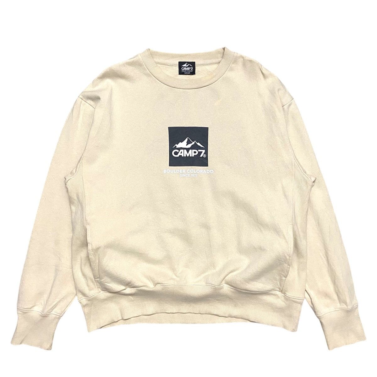 Japanese Brand Camp7 Outdoors Big Logo Backhit Crewneck Size US M / EU 48-50 / 2 - 2 Thumbnail