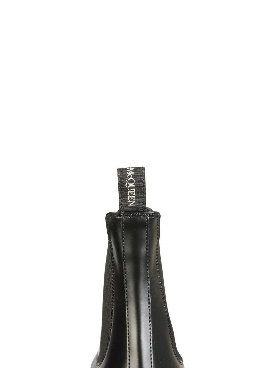 Alexander McQueen o1y1024 Ankle Boots In Black Size US 11 / EU 44 - 4 Thumbnail