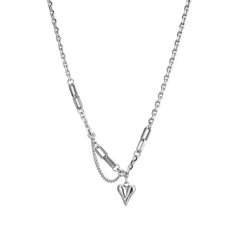 Jewelry Peach Heart Pendant Necklace Size ONE SIZE - 2 Thumbnail