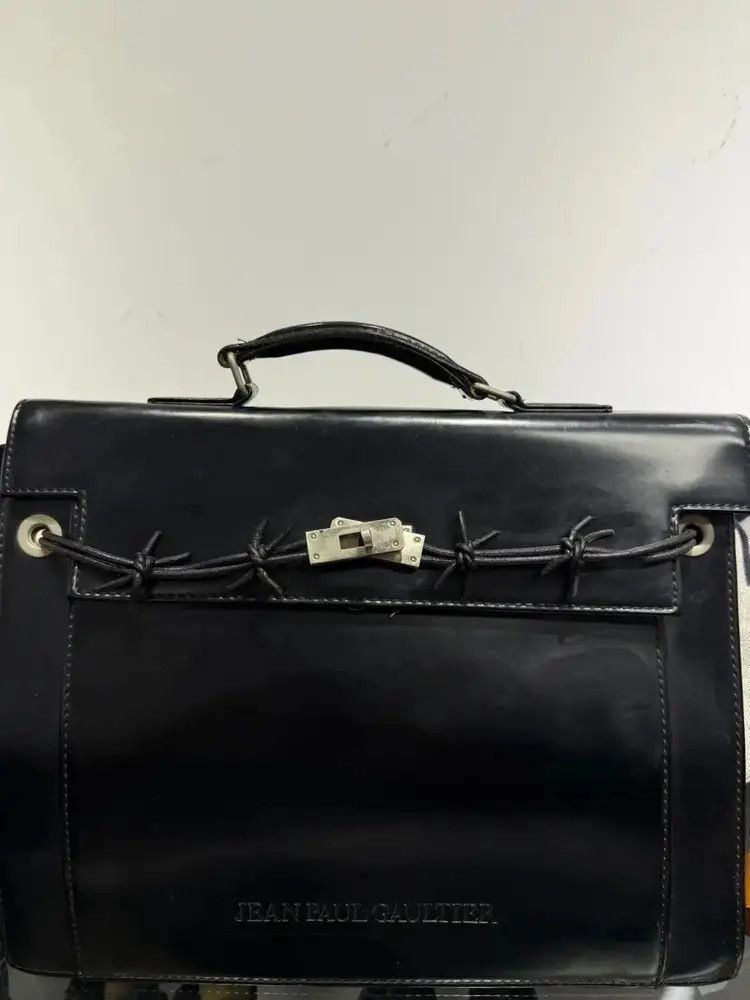 Jean Paul Gaultier Jean Paul Gaultier Wire "fake BERkin" Shoulder Bag Size ONE SIZE - 3 Thumbnail