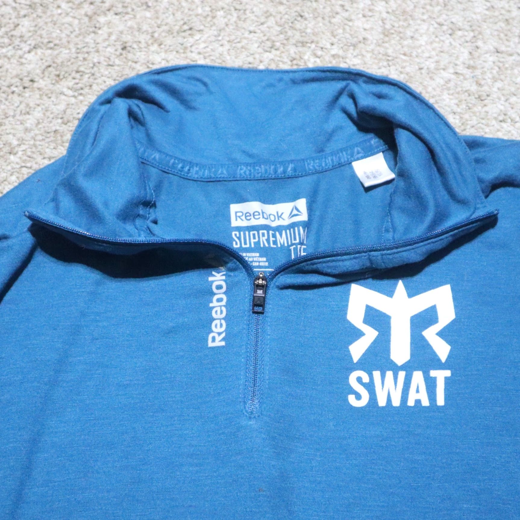 Reebok Reebok Shirt S.W.A.T.T. Team Outdoor Blue Long Sleeve Running M Medium Women 2010s Size L / US 10 / IT 46 - 2 Thumbnail