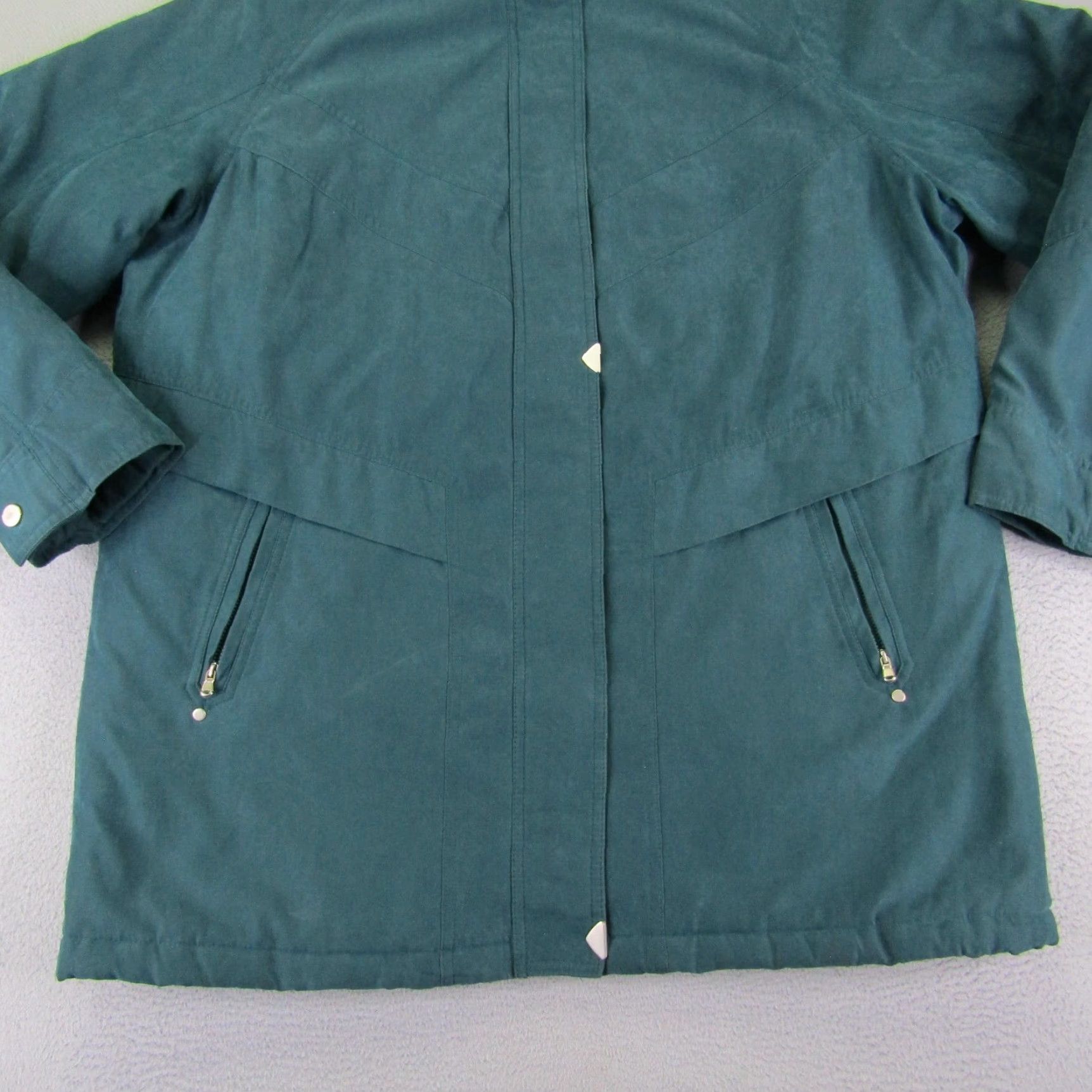 Mackintosh VINTAGE Mackintosh Jacket Womens XL Blue Turquoise Quilted Zip Puffer Jacket Insulated Lined Full Zip Pockets 90s Outdoor Mens Womens Girls? Size XL / US 12-14 / IT 48-50 - 3 Thumbnail