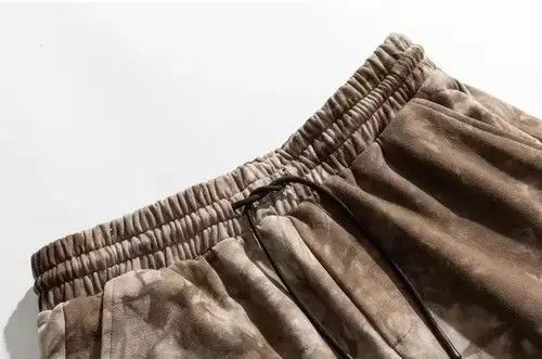 Japanese Brand 21SS Indigo Union Japan Brown Tie Dyed Sweatshorts Size US 30 / EU 46 - 2 Thumbnail