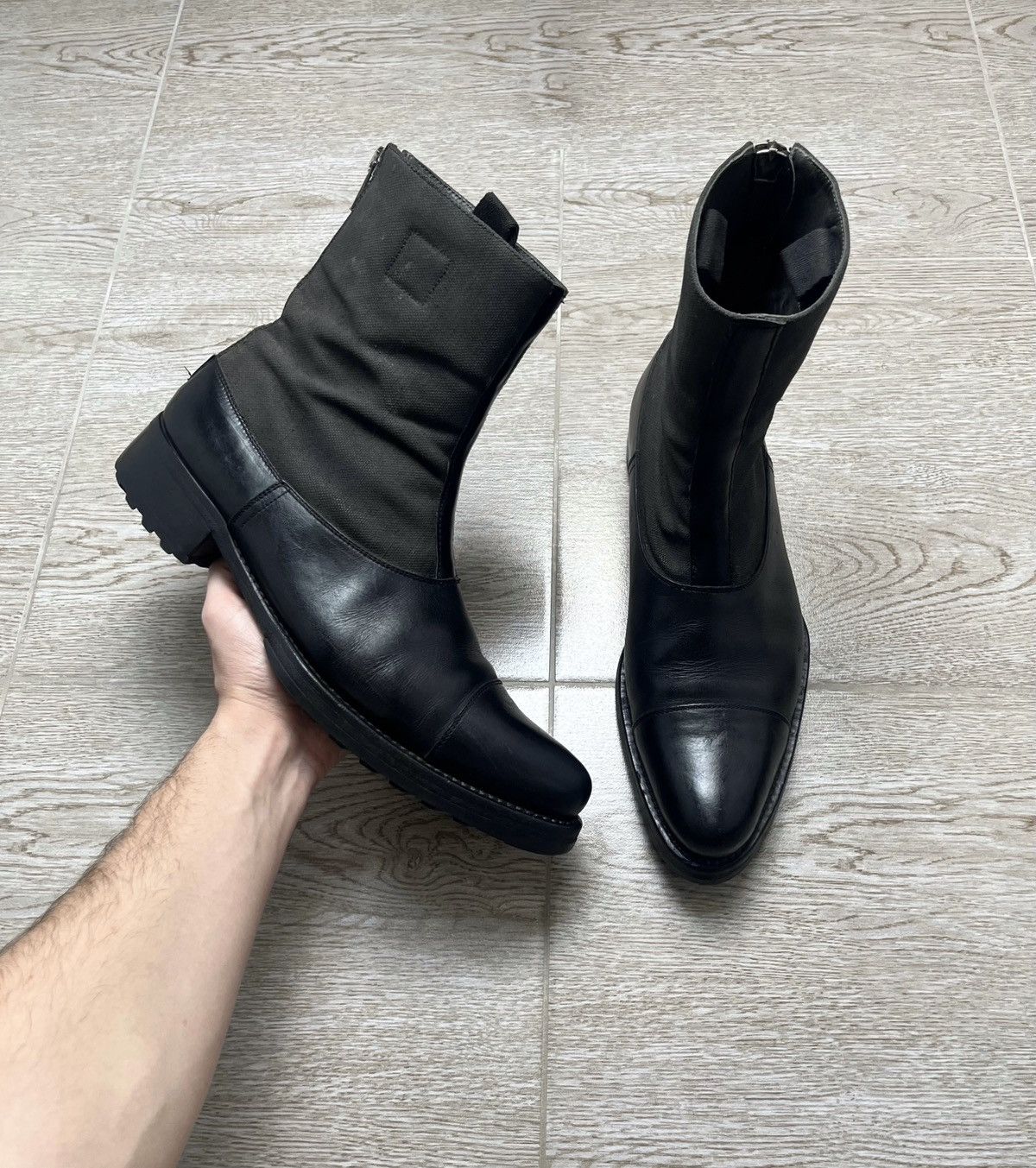 Miu Miu Miu Miu Leather Ankle Zip Guidi Style Boots 00s Size US 9.5 / EU 42-43 - 14 Thumbnail