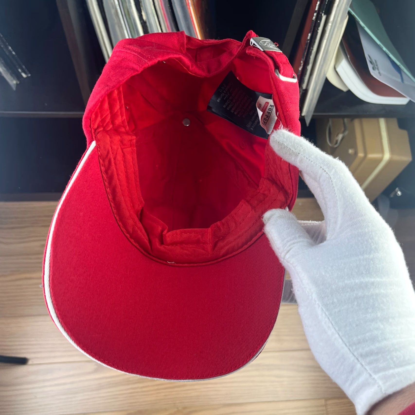 Ferrari VINTAGE Ferrari Racing Strapback Hat Baseball Cap Men One Size Red 90s Skull Adjustable Casual Canvas Fur Cotton Acrylic Size ONE SIZE - 5 Thumbnail