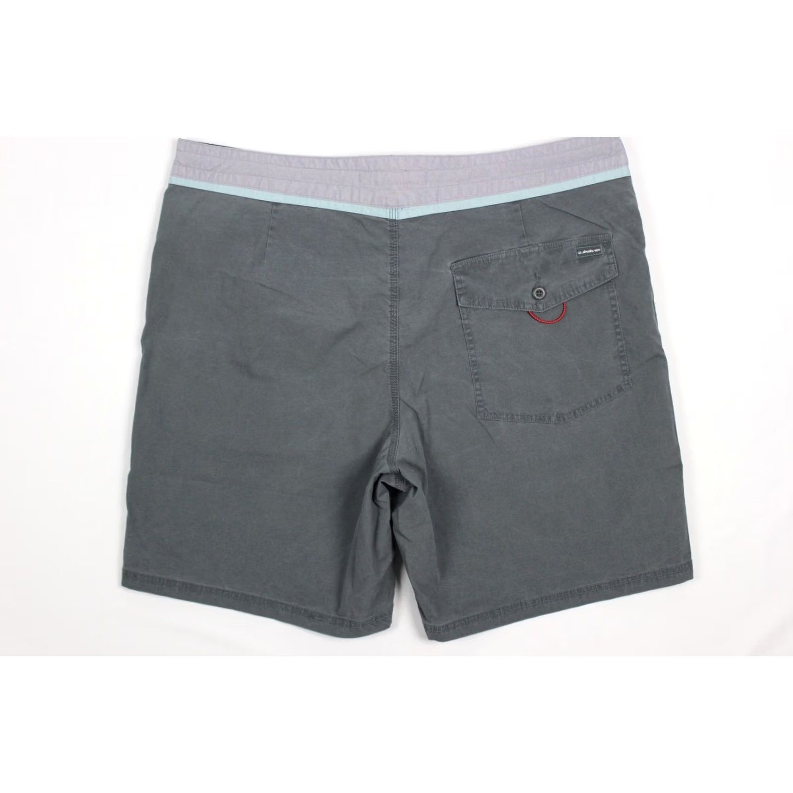 Quiksilver Quiksilver Men's Street Trunk Board Shorts 38 Gray 8" Inseam Bottoms Swimwear Lifeguard Surfing Regular XS? Size US 38 / EU 54 - 2 Thumbnail