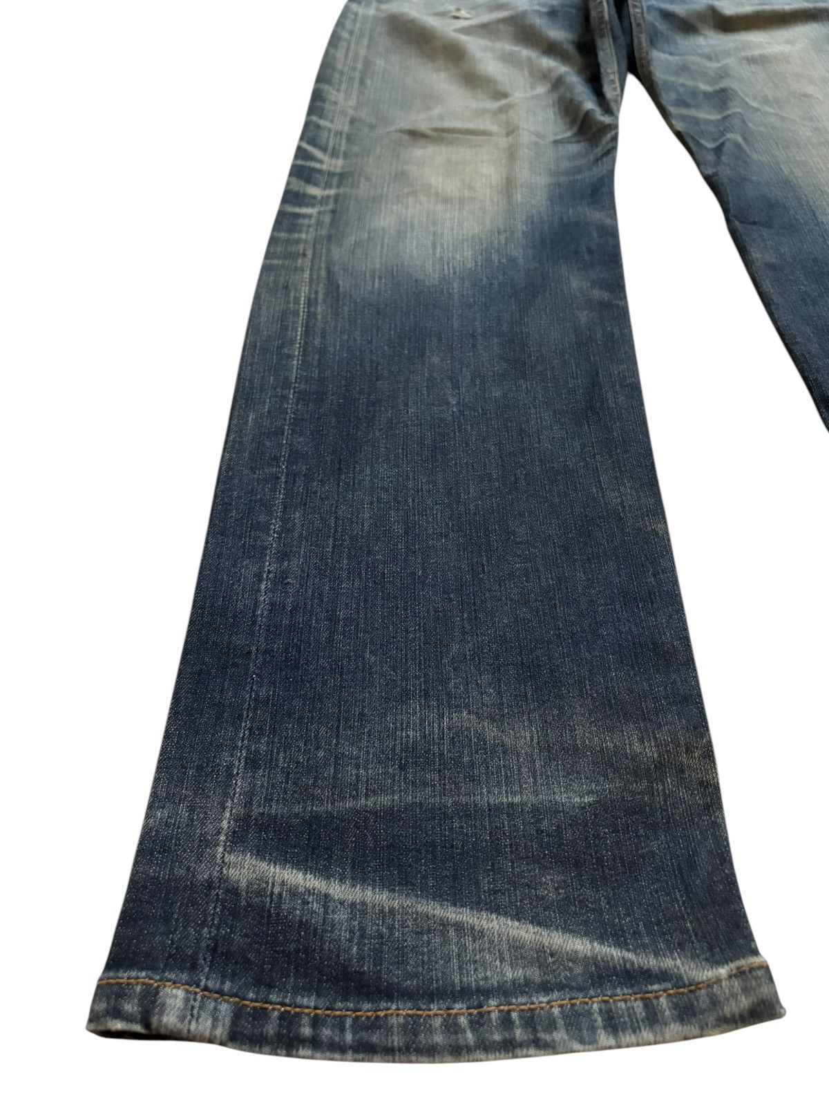 Japanese Brand Vintage Japanese Brand Mud Wash Distressed Loose Jeans Size US 33 - 6 Thumbnail