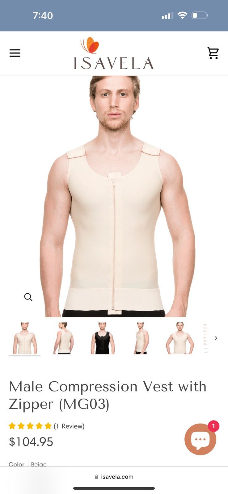 Other Isavella Mens shapewear Size US M / EU 48-50 / 2 - 2 Thumbnail