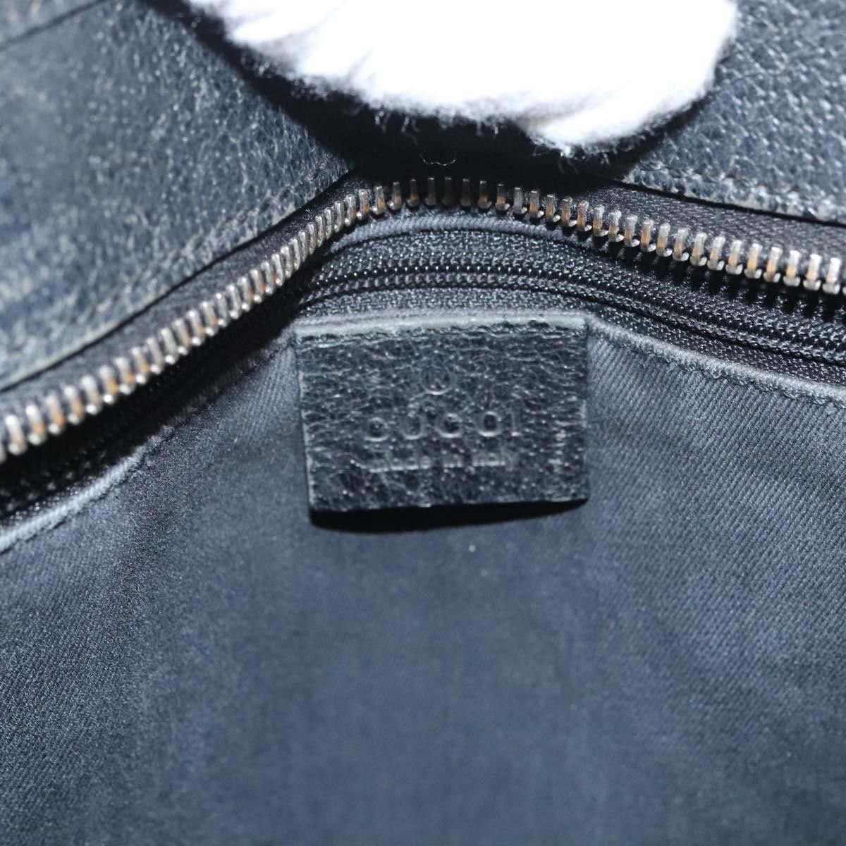 Gucci GUCCI GG Canvas Tote Bag Black Silver Size ONE SIZE - 15 Thumbnail