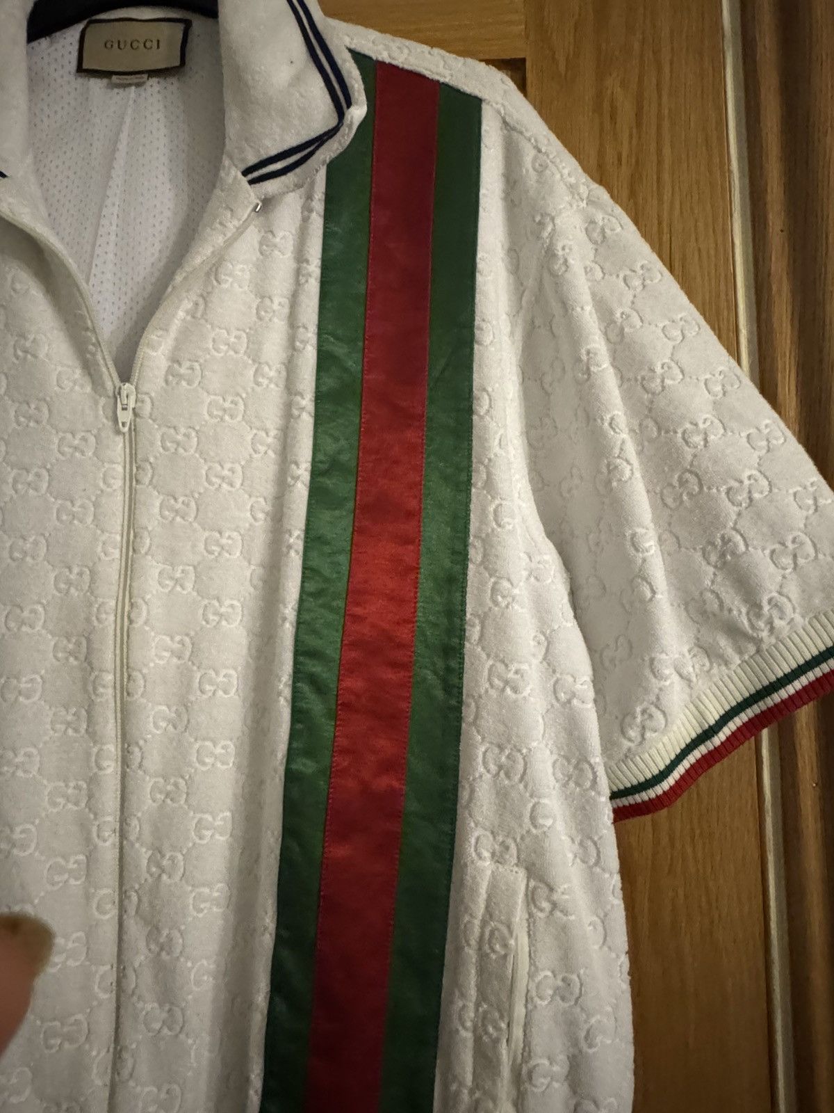 Gucci Gucci gg monogram zip up polo Size US XL / EU 56 / 4 - 5 Thumbnail