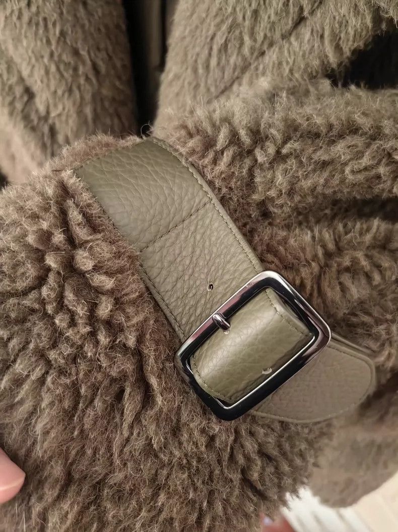 Max Mara Max Mara Short dark green teddy coat Size S / US 4 / IT 40 - 6 Thumbnail