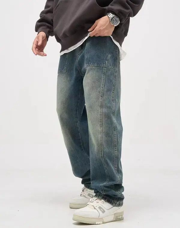 Japanese Brand Kumiko x Shia American street retro washed distressed jeans Size US 32 / EU 48 - 7 Thumbnail