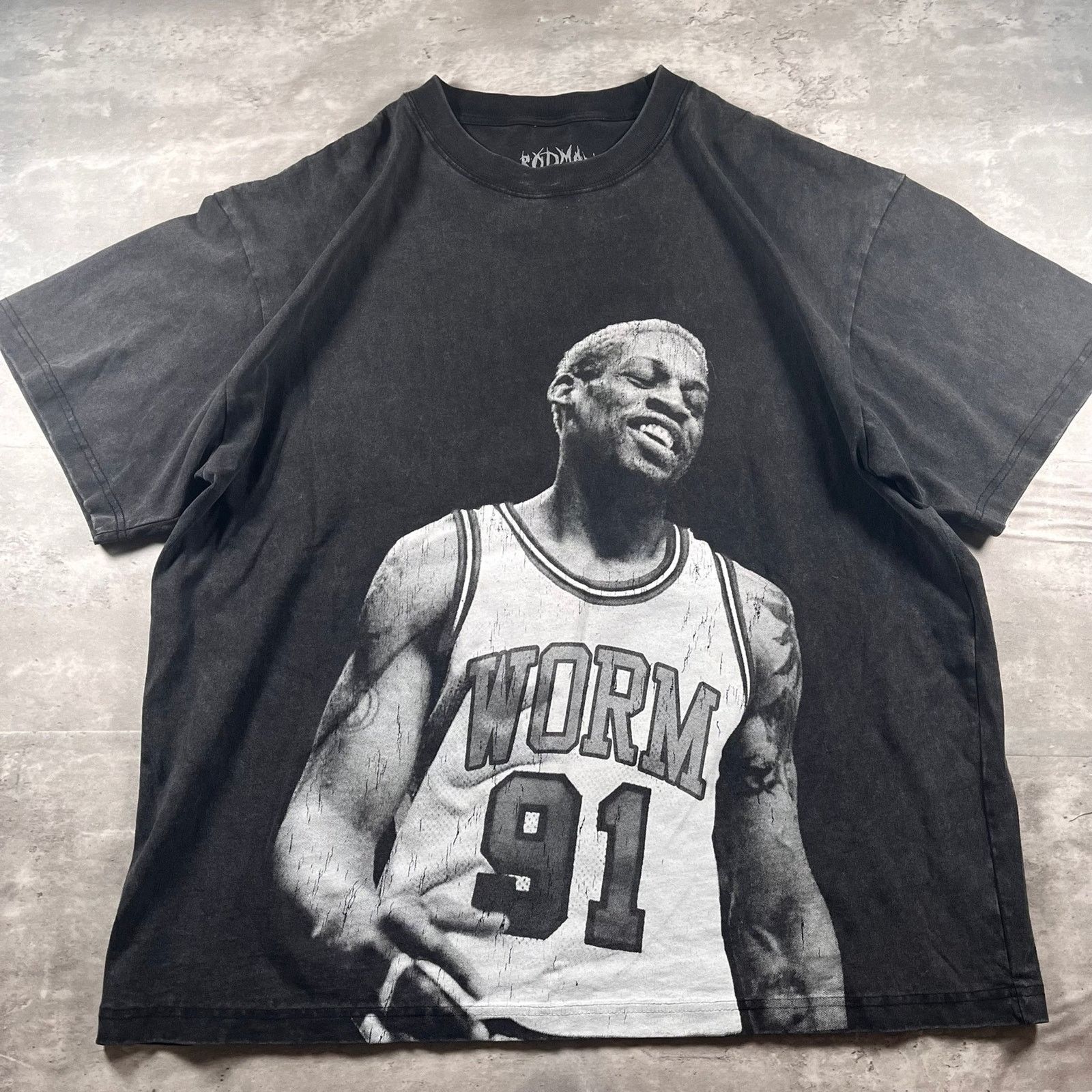 NBA 90s Rodman bulls t shirt Size US XL / EU 56 / 4 - 1 Thumbnail