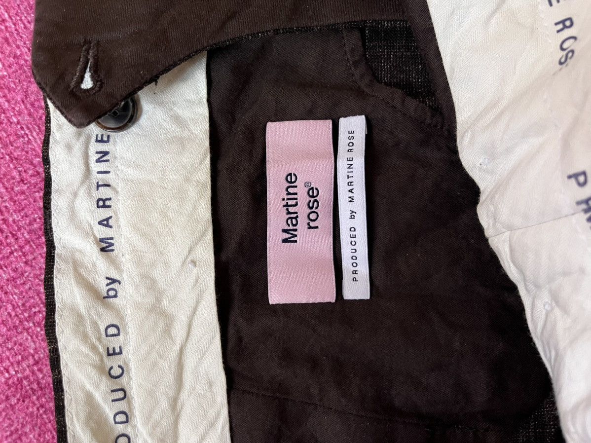 Martine Rose Martine Rose SS20 Brown Virgin Wool & Linen-Blend Trousers Size US 34 / EU 50 - 7 Thumbnail