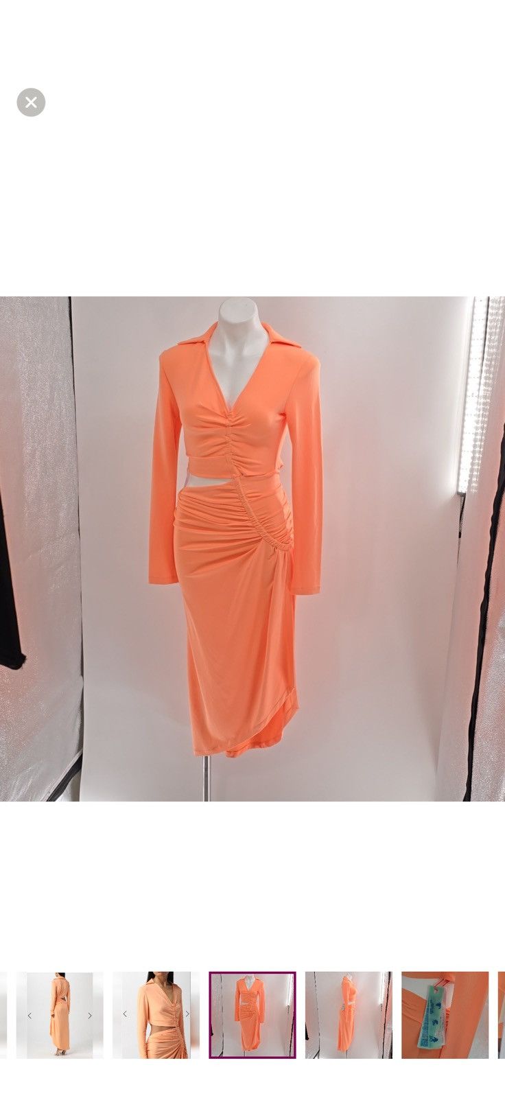 Off-White Off-White stretch viscose dress, Small Size S / US 4 / IT 40 - 4 Thumbnail