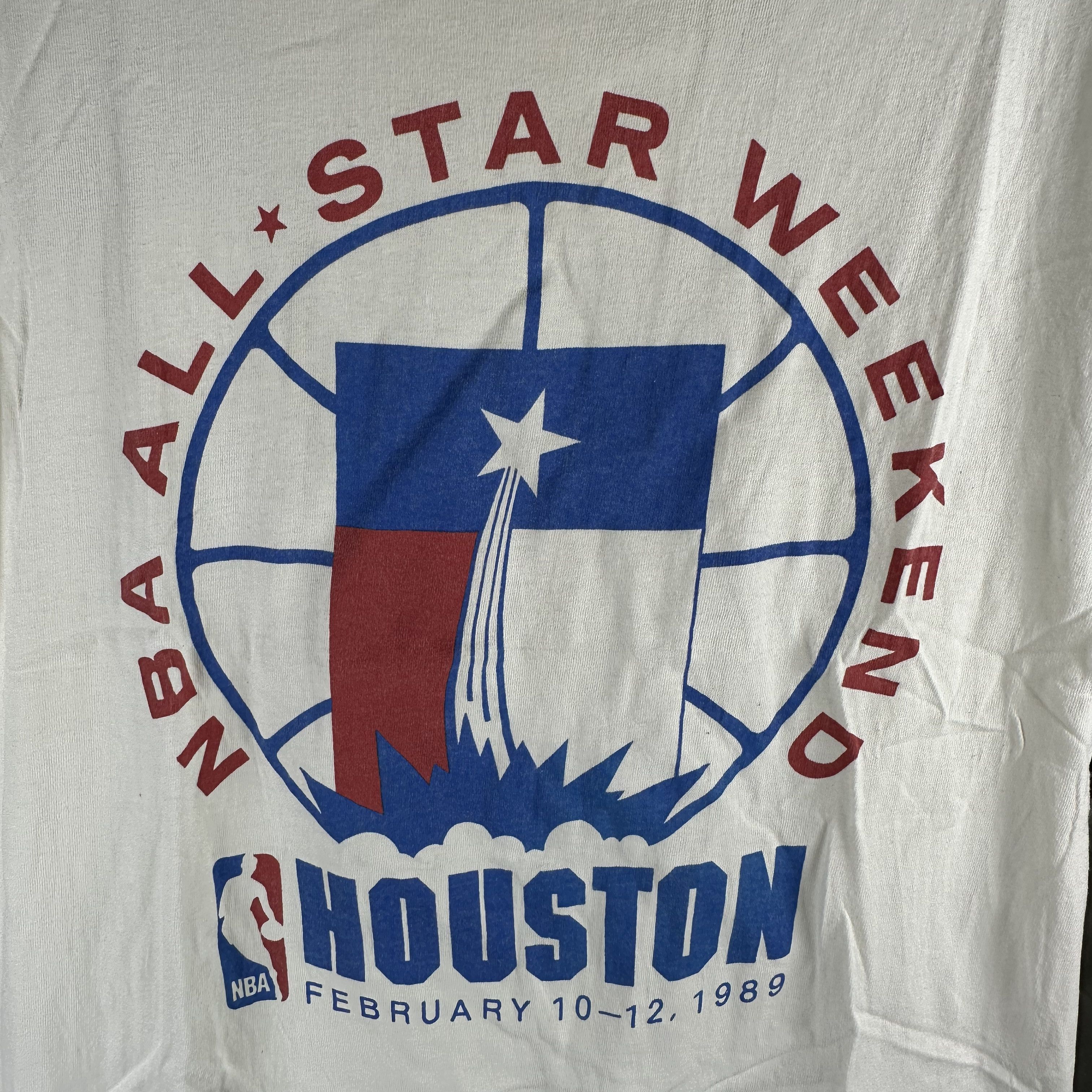 Vintage ​Vintage 1989 NBA All Star Weekend Houston Promo T-shirt Size US XL / EU 56 / 4 - 2 Thumbnail