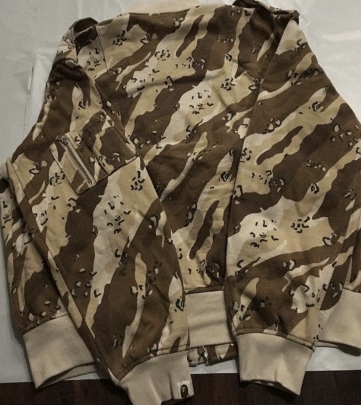 Bape Bape camo varsity bomber jacket coat Size US M / EU 48-50 / 2 - 2 Thumbnail