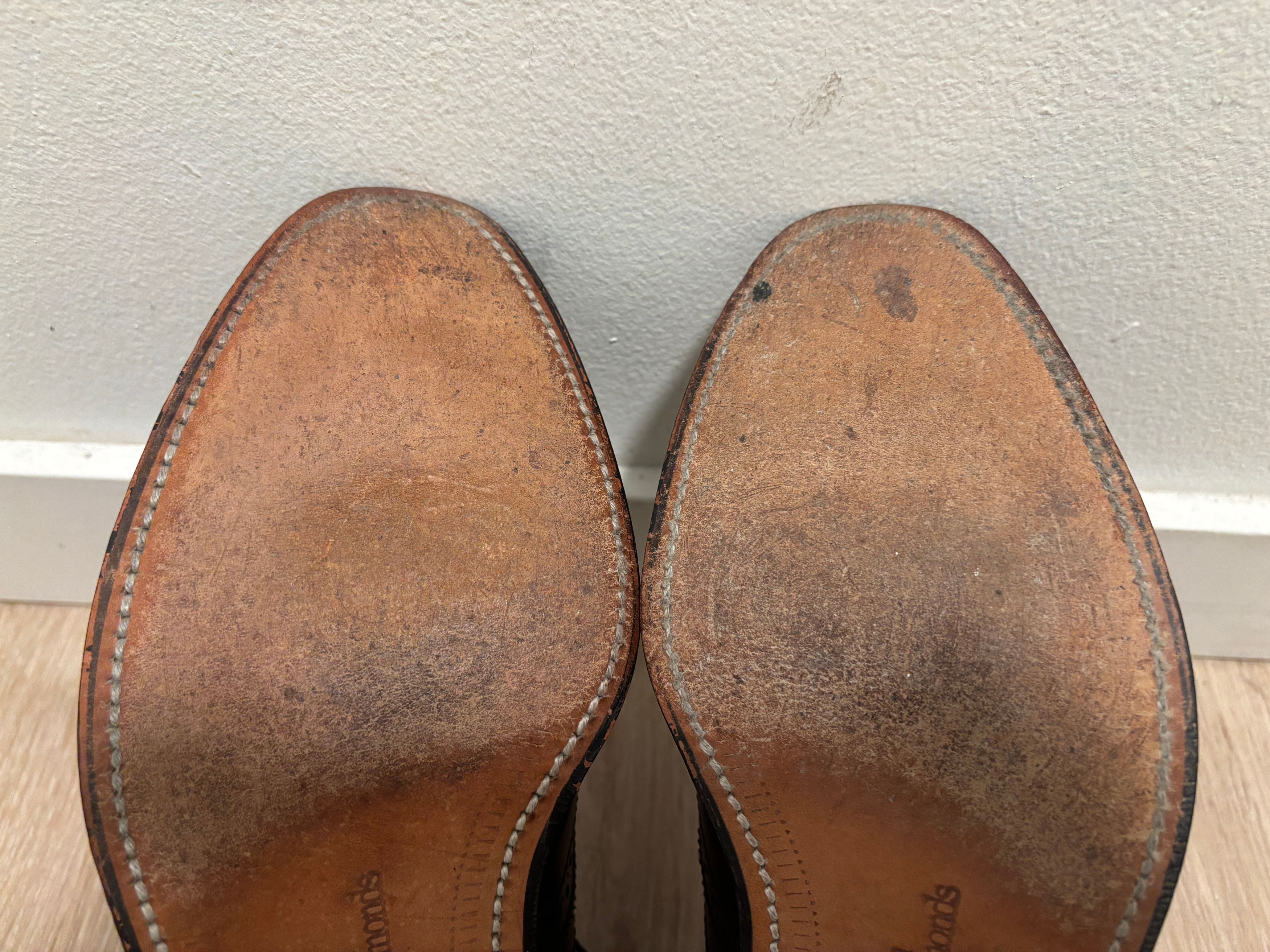 $400 Fairhaven Brown Wingtip Brogue Oxford Dress Shoes