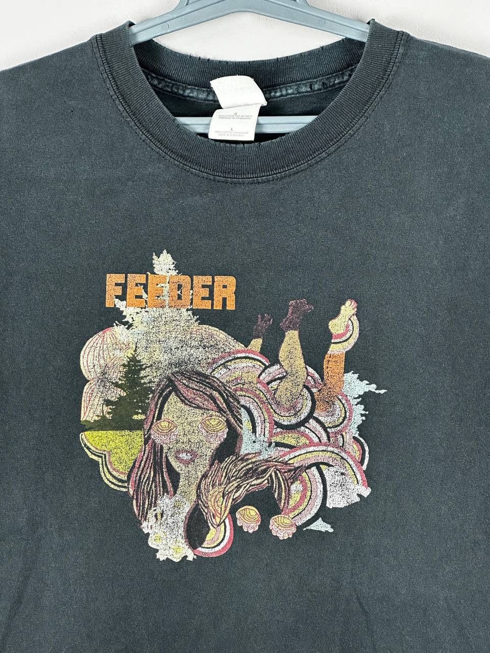 Band Tees Rare vintage Feeder 2005 Pushing The Senses Band T Shirt Size US M / EU 48-50 / 2 - 4 Thumbnail