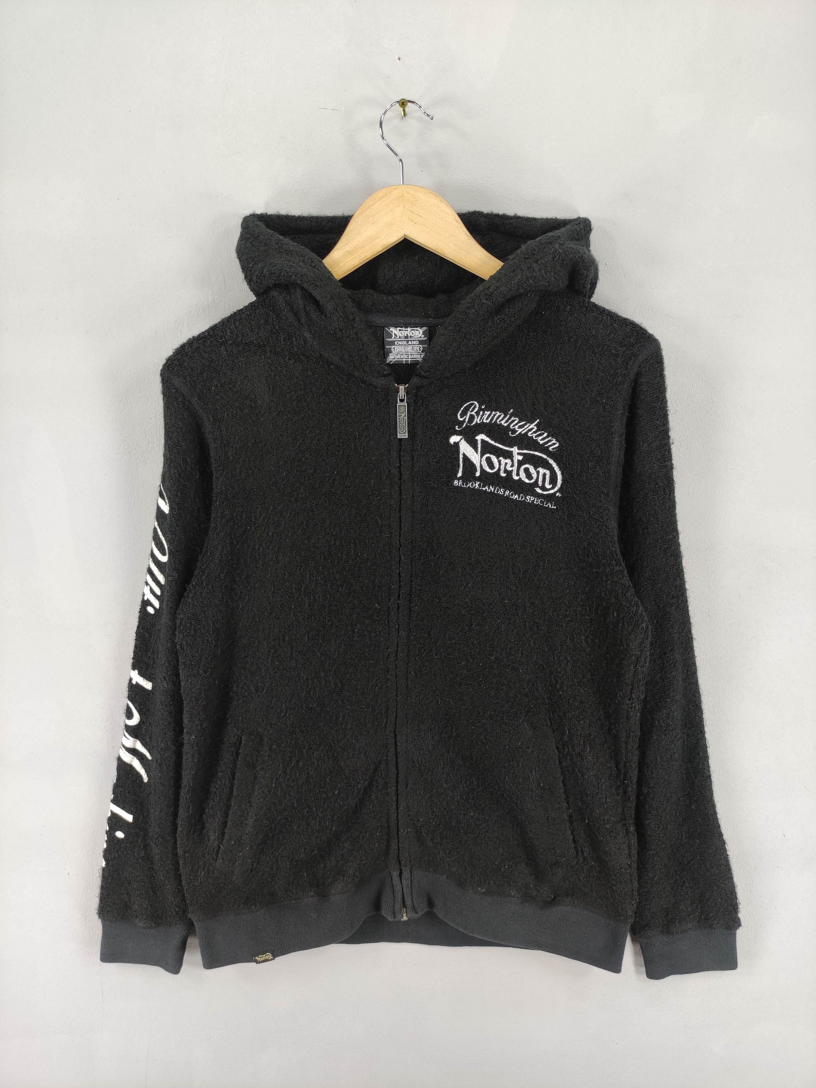 Norton Vintage Norton Motorcycle Sweater Zipper Hoodie Size US M / EU 48-50 / 2 - 1 Thumbnail