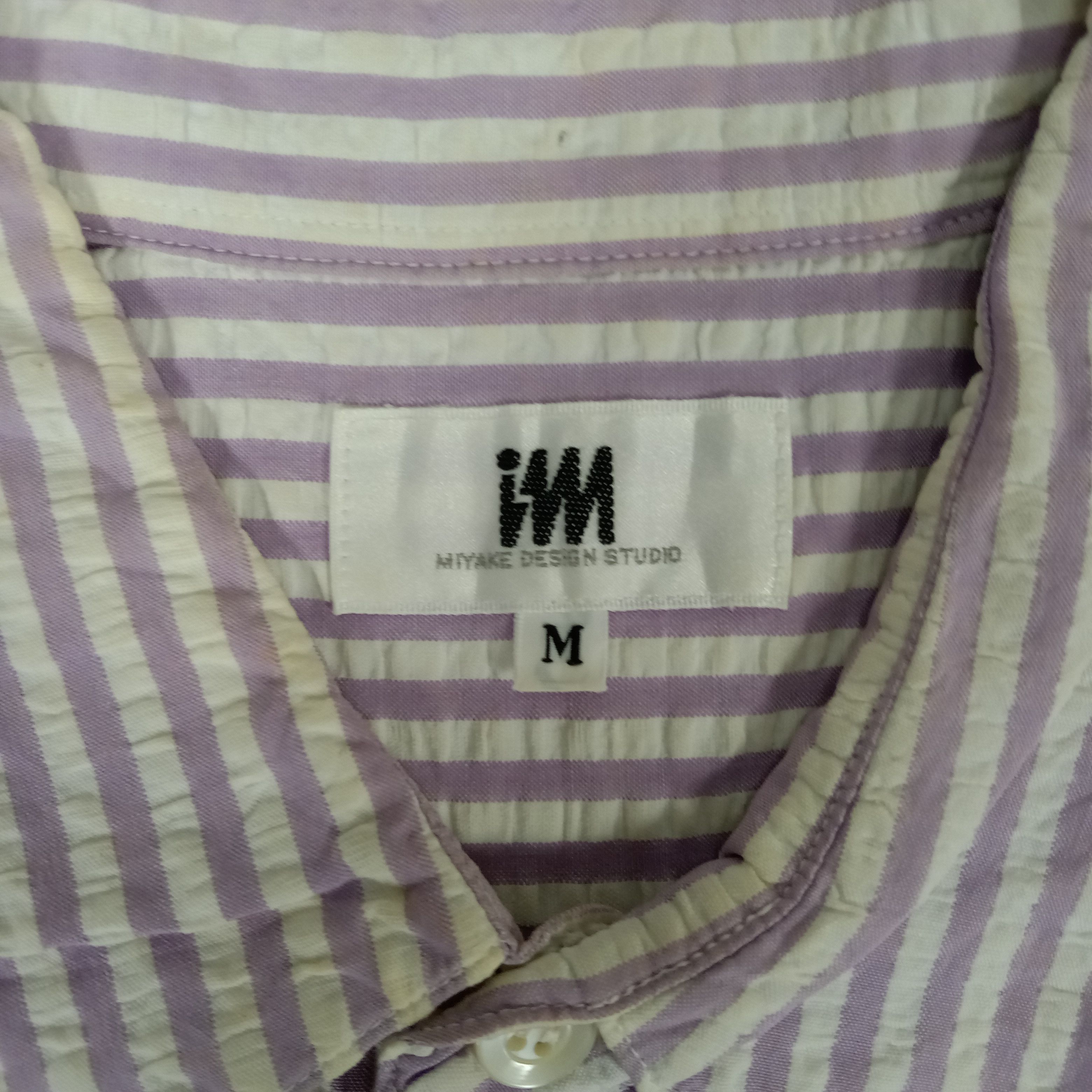 Issey Miyake × Vintage Issey Miyake Japanese Designer Strips Shirt Size US M / EU 48-50 / 2 - 4 Thumbnail