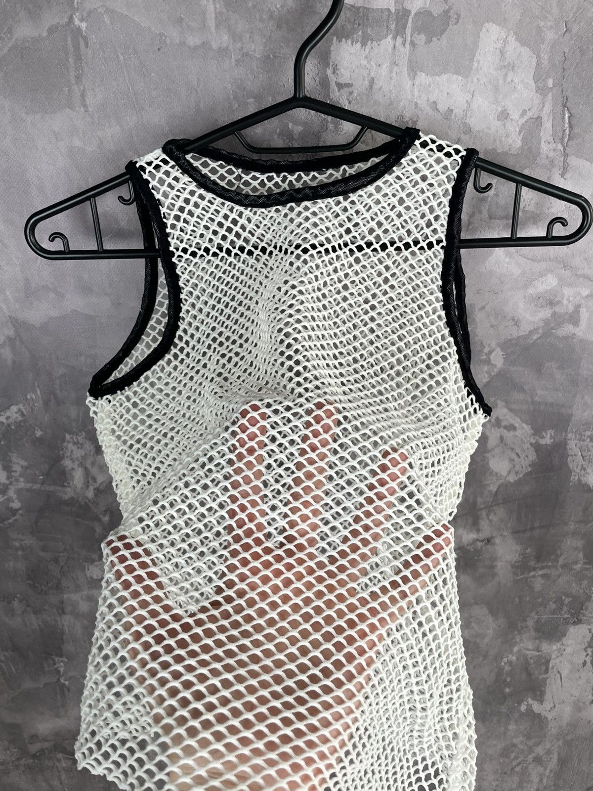 Hysteric Glamour Avant Garde Y2K Mesh Abstract Design Tank Top Size M / US 6-8 / IT 42-44 - 6 Thumbnail
