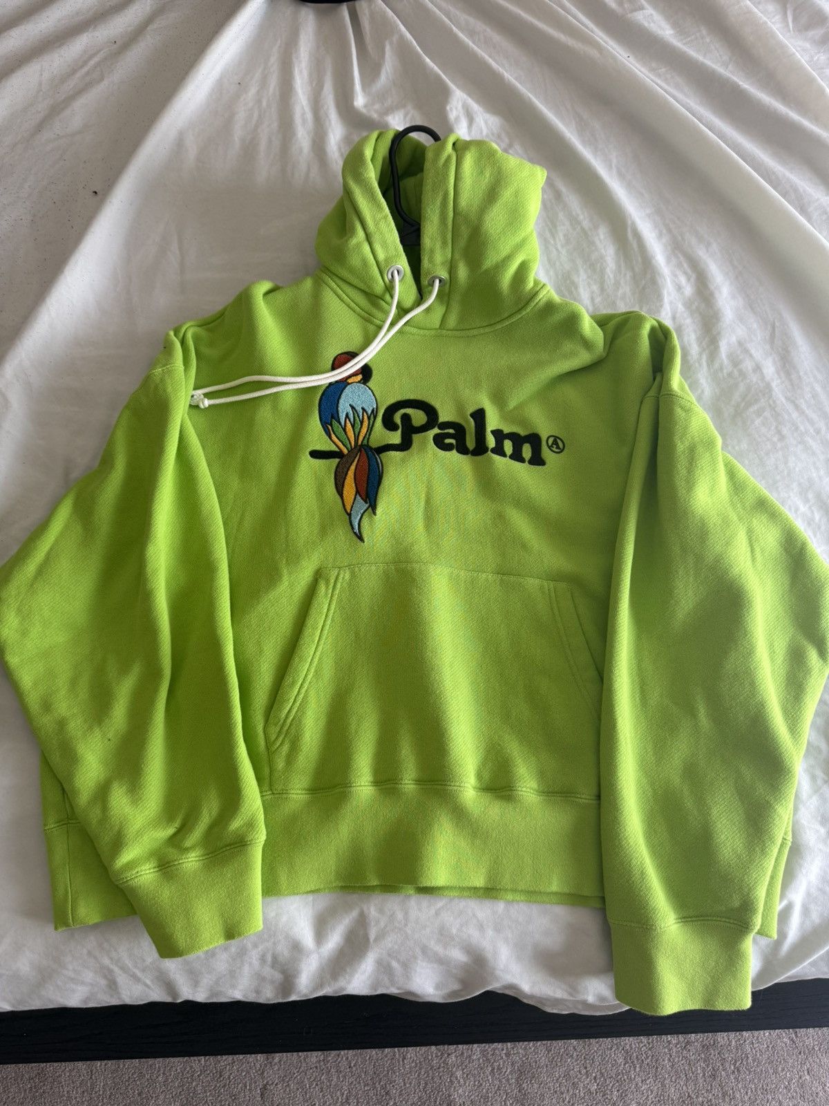 Palm Angels Palm Angels Green Parrot hoodie | Grailed