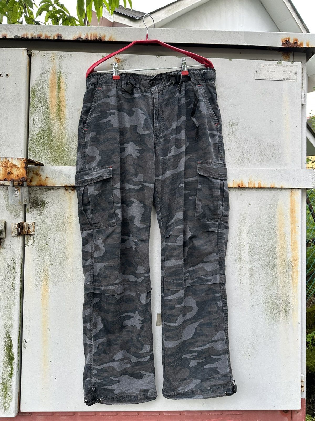 Vintage 👹Vintage Navy Camo Baggy Cargo Pants Size US 34 / EU 50 - 9 Thumbnail
