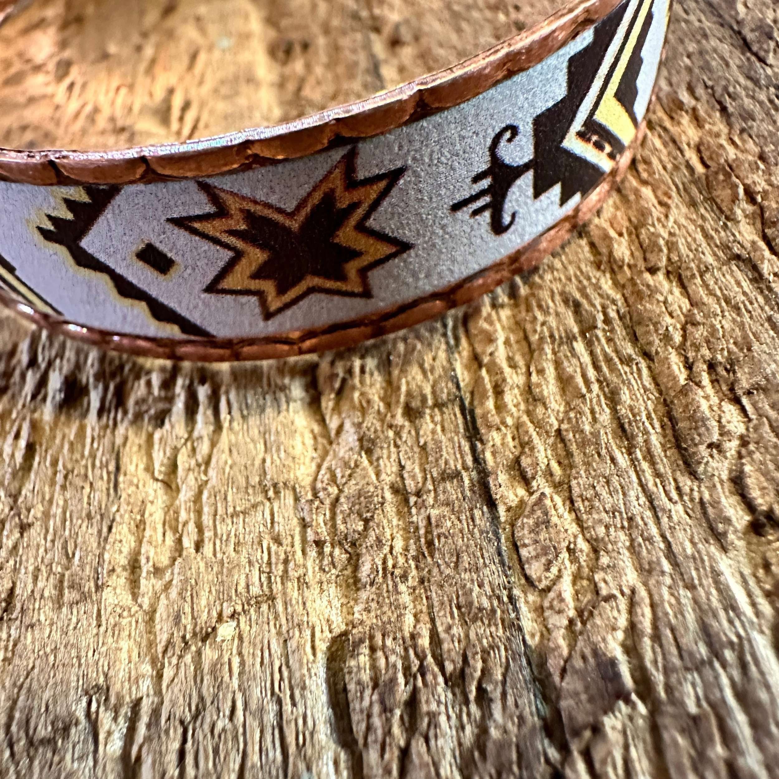 Other Handmade Boho Native American Navajo Copper Narrow Cuff Brac Size ONE SIZE - 9 Thumbnail
