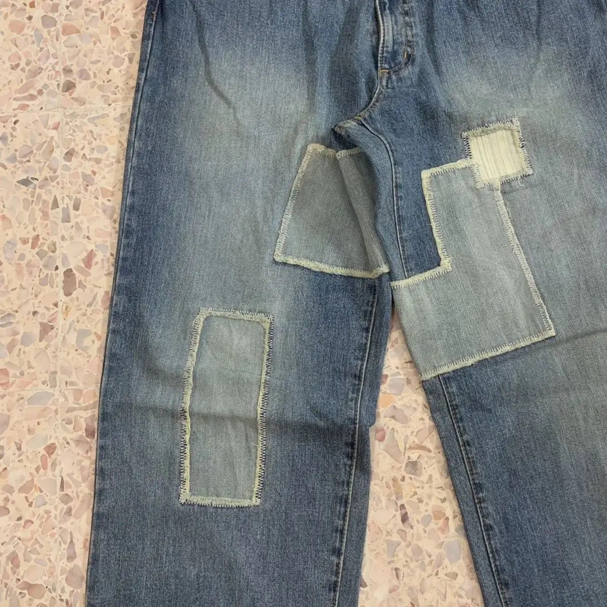Hawk Vintage TonyHawk Jeans 31x32 Patchwork VERY RARE Denim Pants Size US 31 - 7 Thumbnail