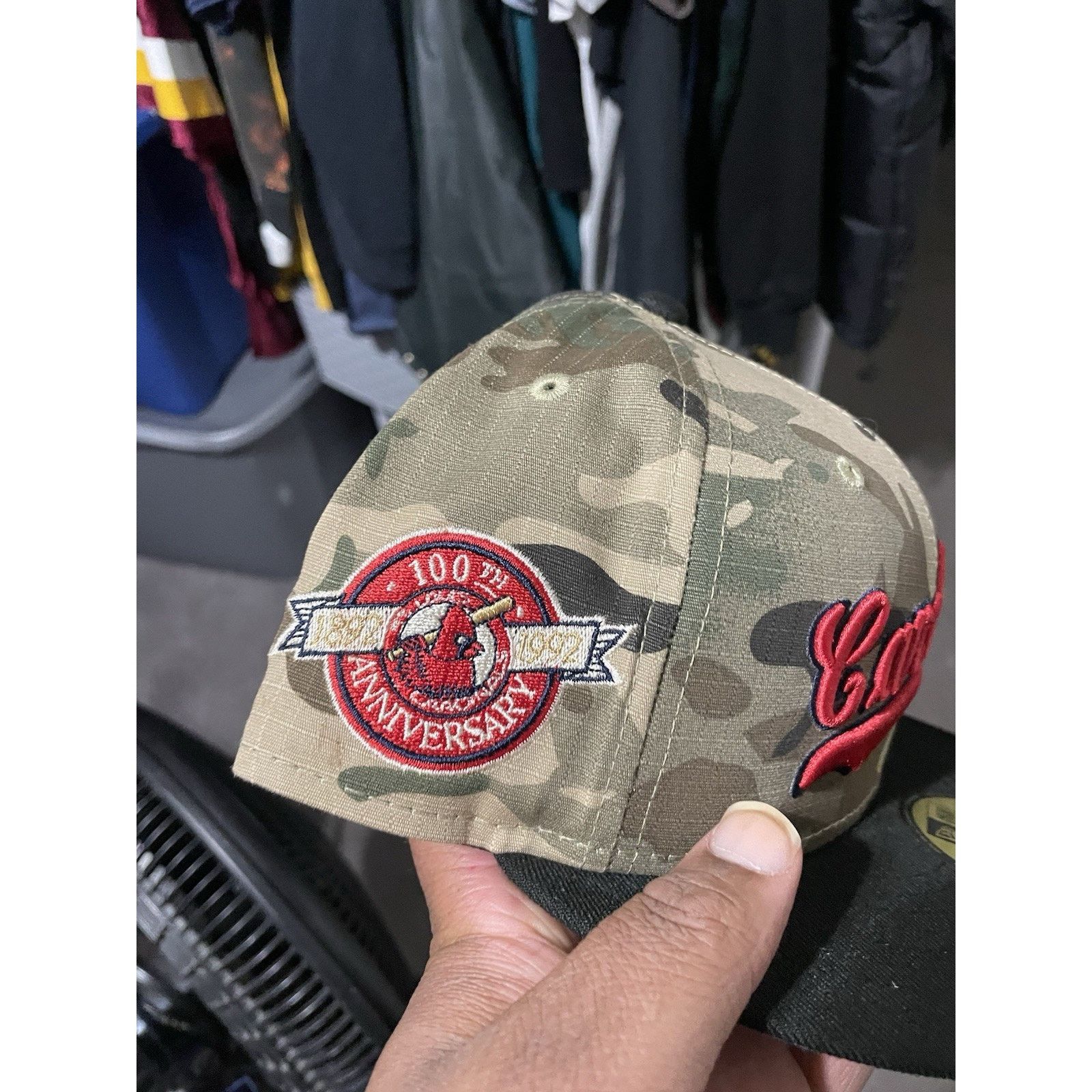 New Era Size 7 1/2- New Era St Louis Cardinals Camo 59Fifty Fitted Size ONE SIZE - 2 Thumbnail