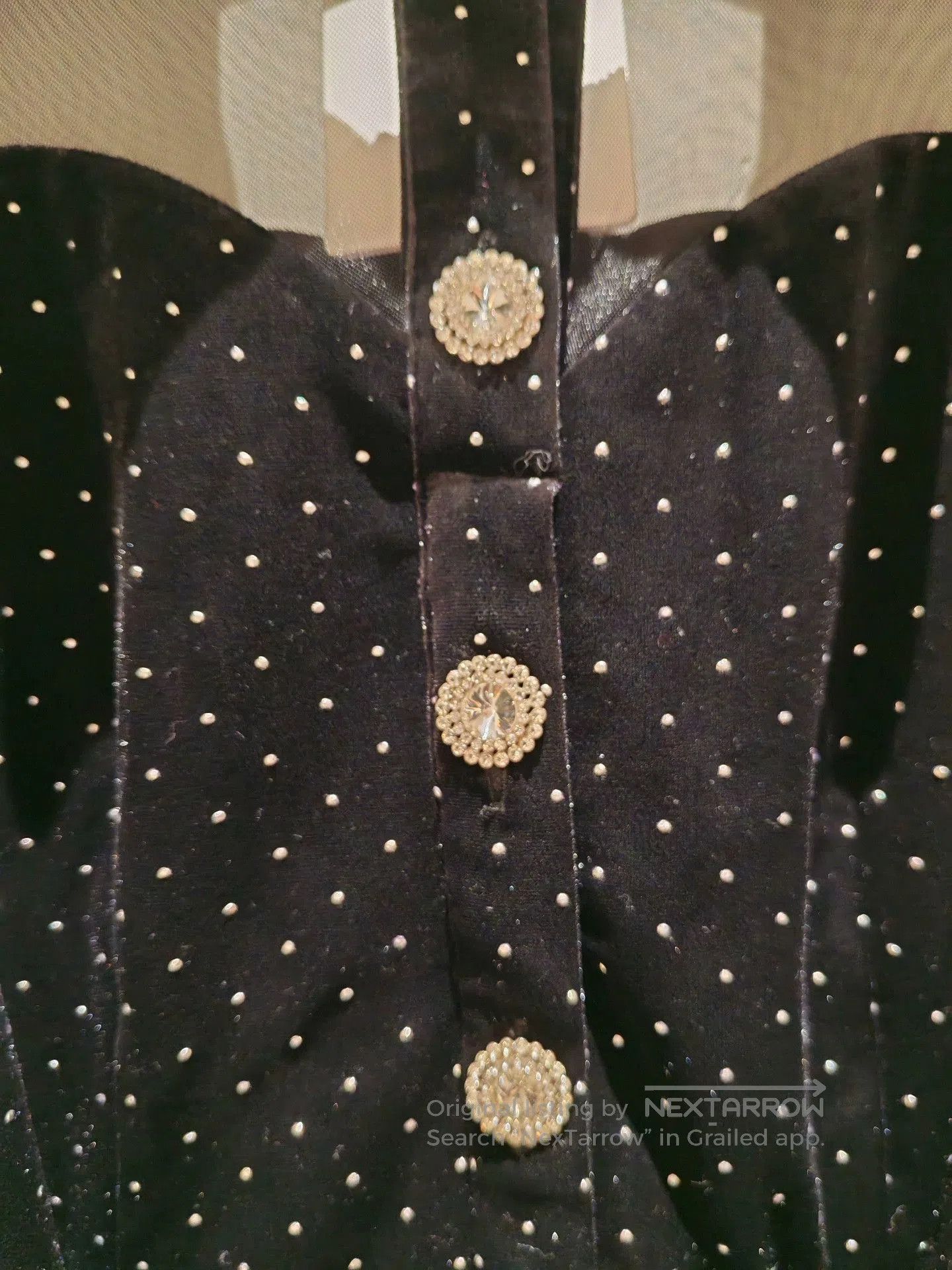 Other EIMISMOSOL Polka Dot Velvet Dress. Size S / US 4 / IT 40 - 2 Thumbnail