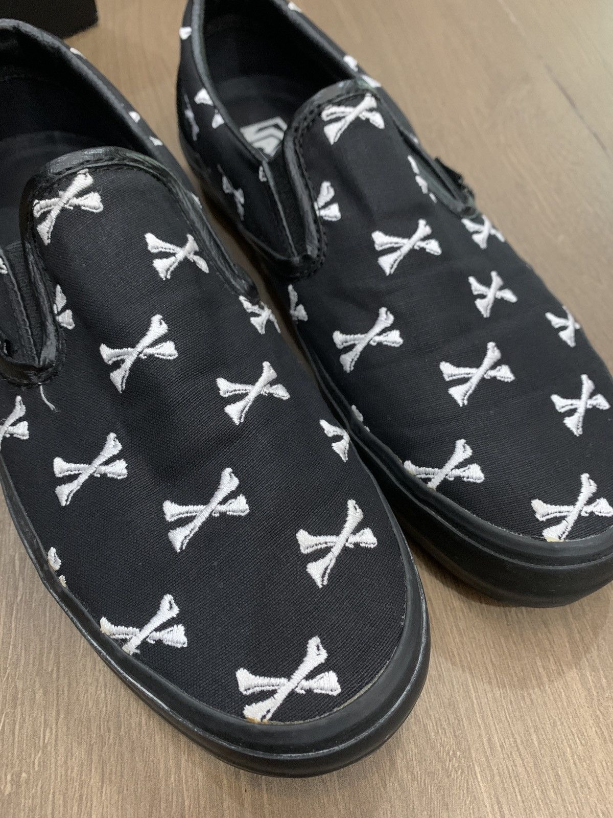 Syndicate × Vans × Wtaps Vans Slip On X WTAPS Crossbone Size US 9.5 / EU 42-43 - 7 Thumbnail