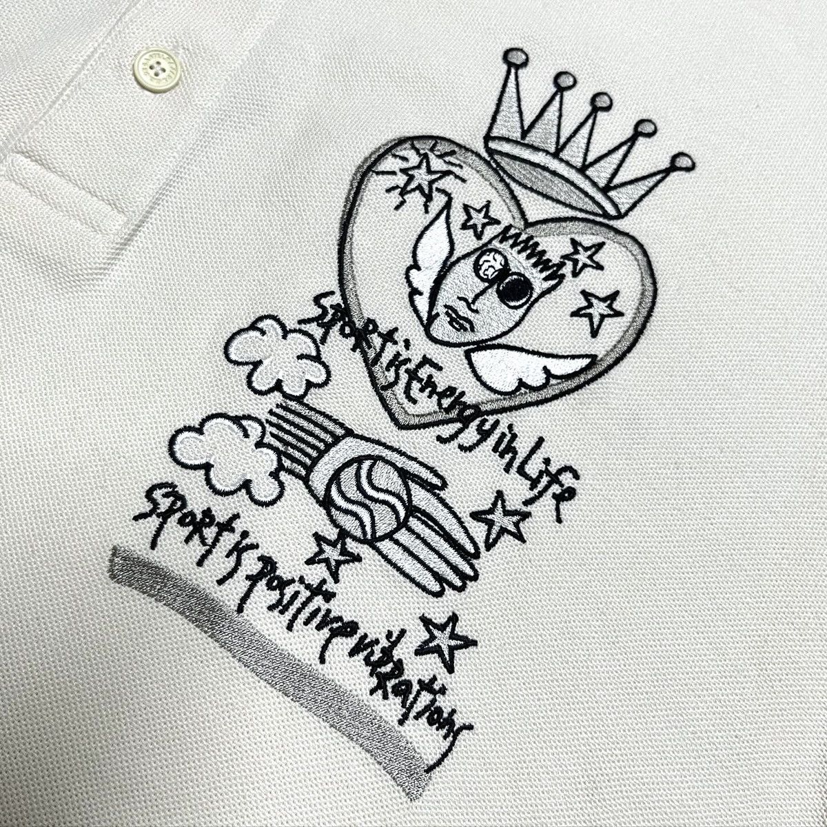 Japanese Brand × Jean Charles De Castelbajac × Vintage Vintage Jean Charles De Castelbajac Longsleeve Polo Shirt Size US L / EU 52-54 / 3 - 4 Thumbnail