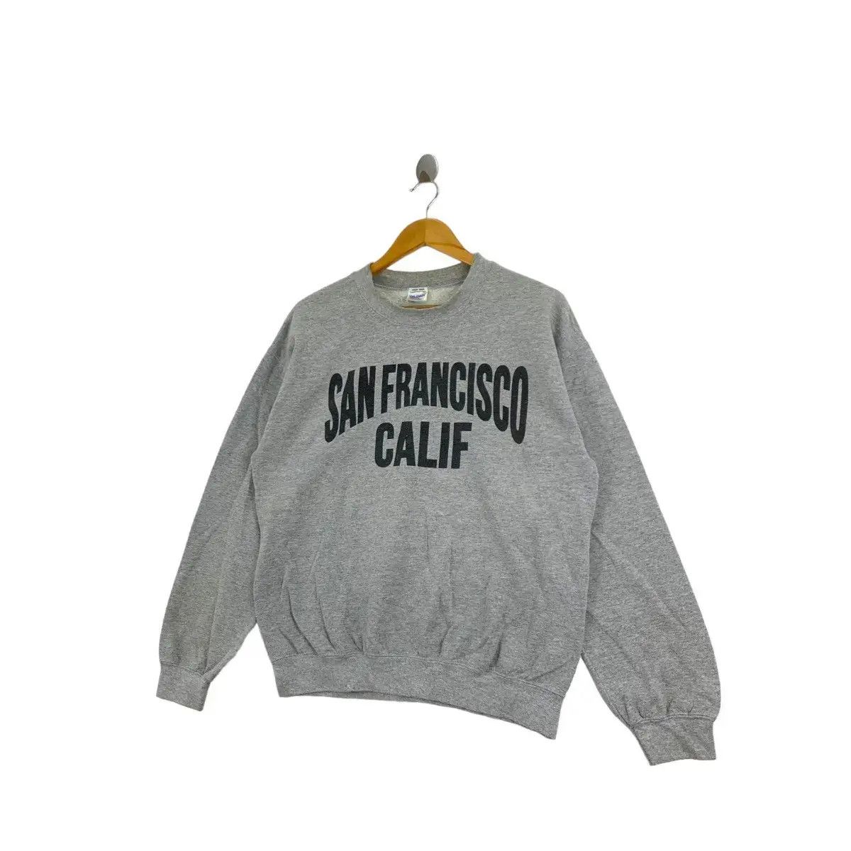 Vintage Vintage SAN FRANCISCO CALIF Print Gildan Grey Sweatshirt Size US M / EU 48-50 / 2 - 4 Thumbnail