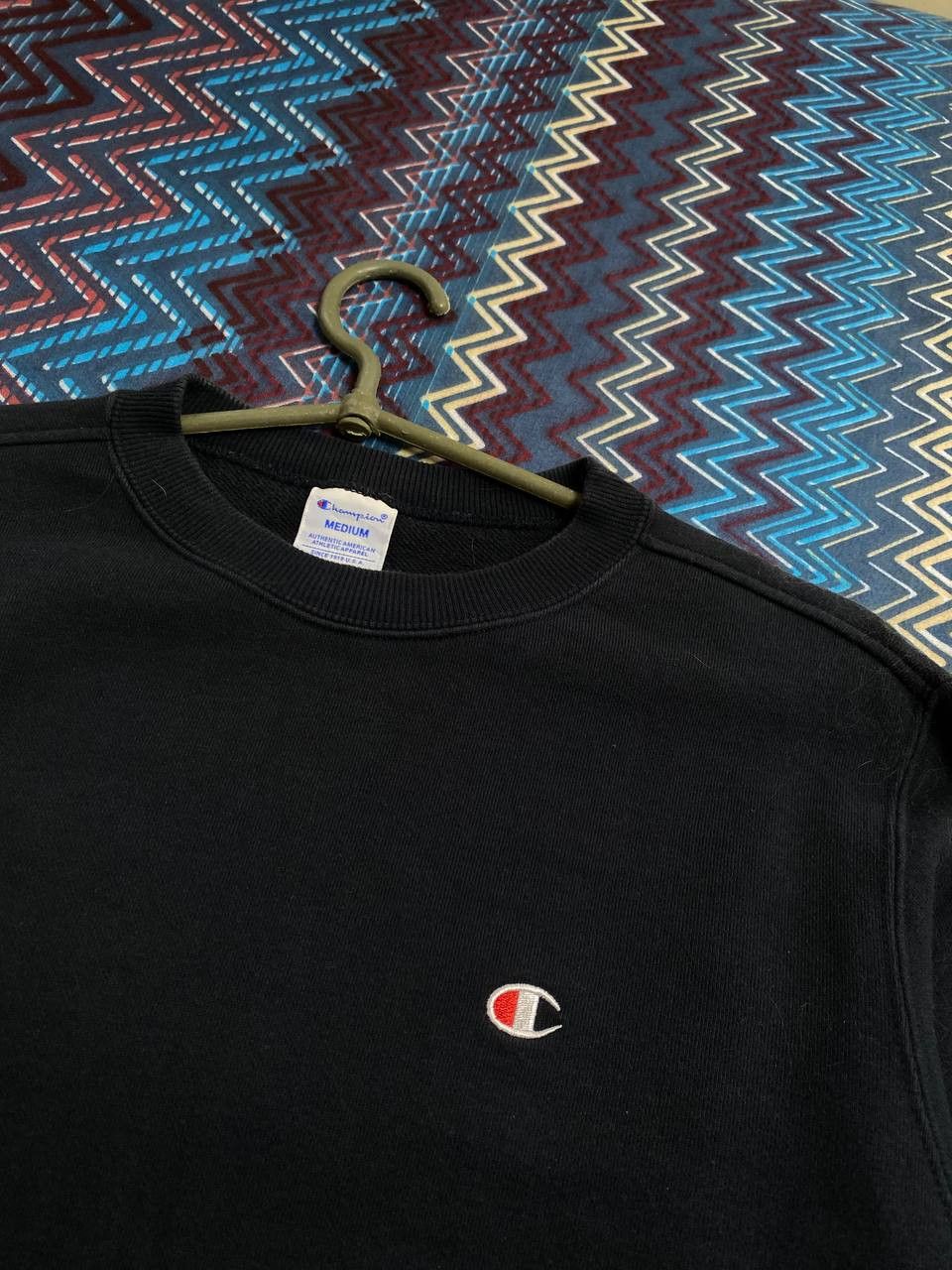 Champion Champion Womens Black Long Sleeve Sweatshirt Logo Size M / US 6-8 / IT 42-44 - 7 Thumbnail