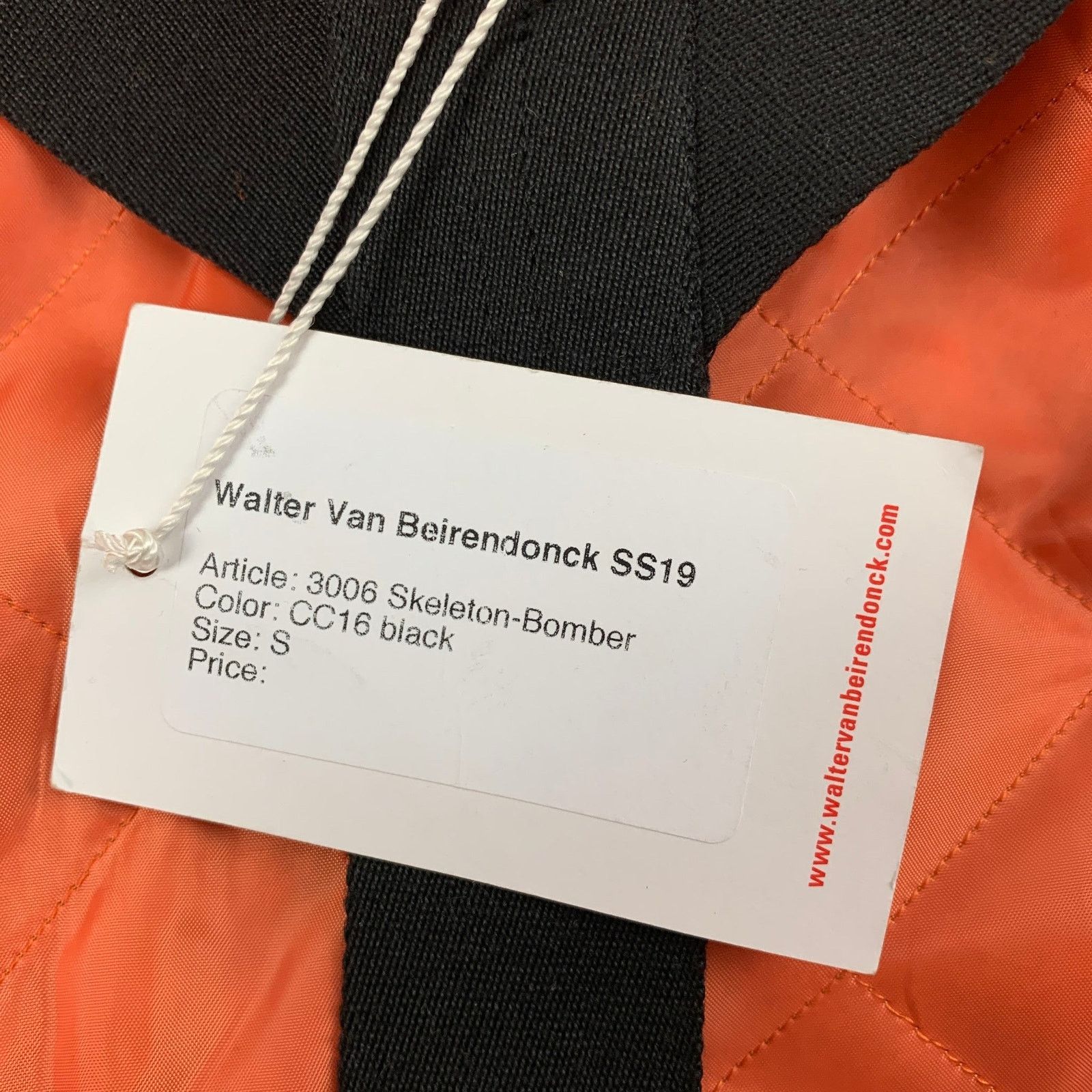 Walter Van Beirendonck Walter Van Beirendonck S Polyester Skeleton Bomber Jacket Size US S / EU 44-46 / 1 - 8 Thumbnail